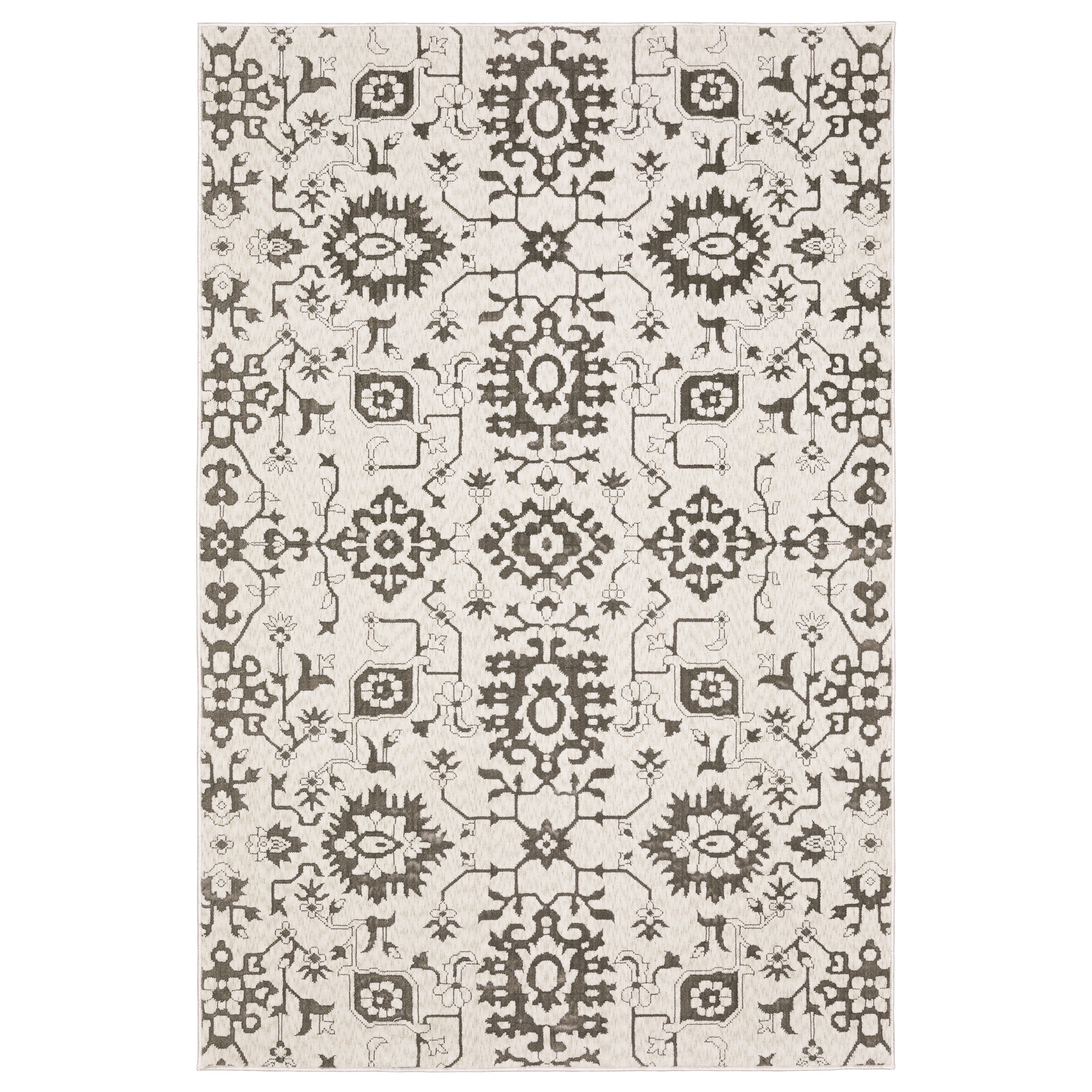 Oriental Weavers Intrigue INT08 Ivory/Grey Area Rug