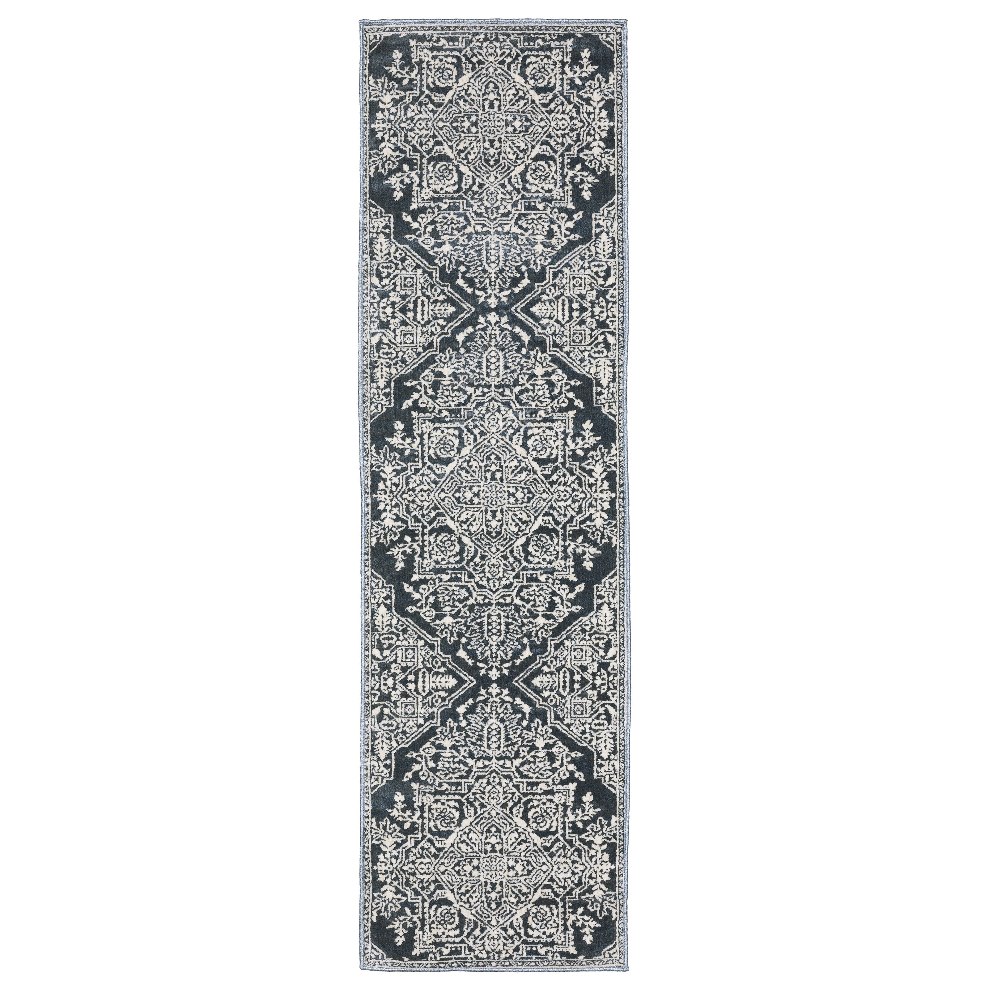 Oriental Weavers Intrigue INT10 Blue/Ivory Area Rug