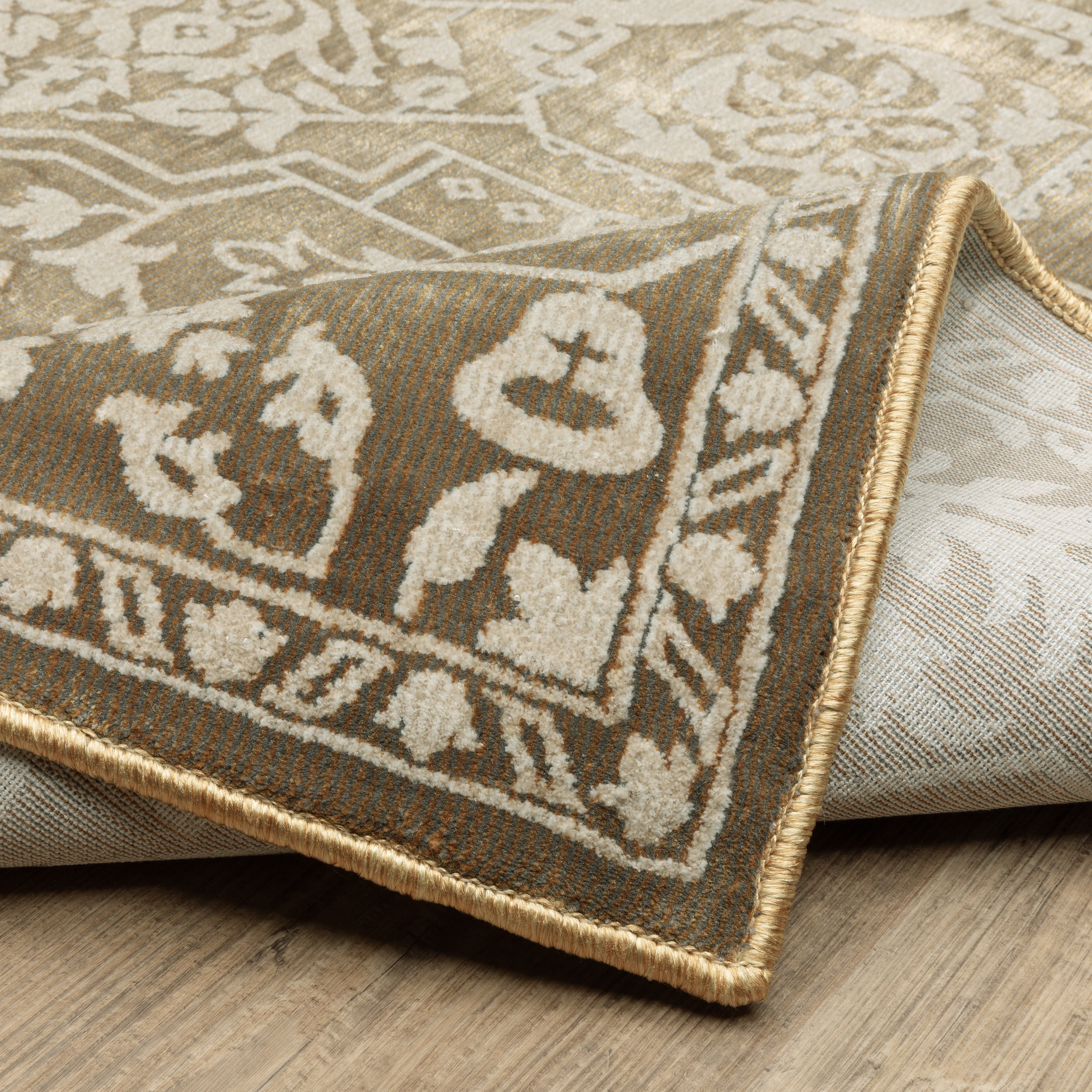 Oriental Weavers Intrigue INT11 Gold/Beige Area Rug