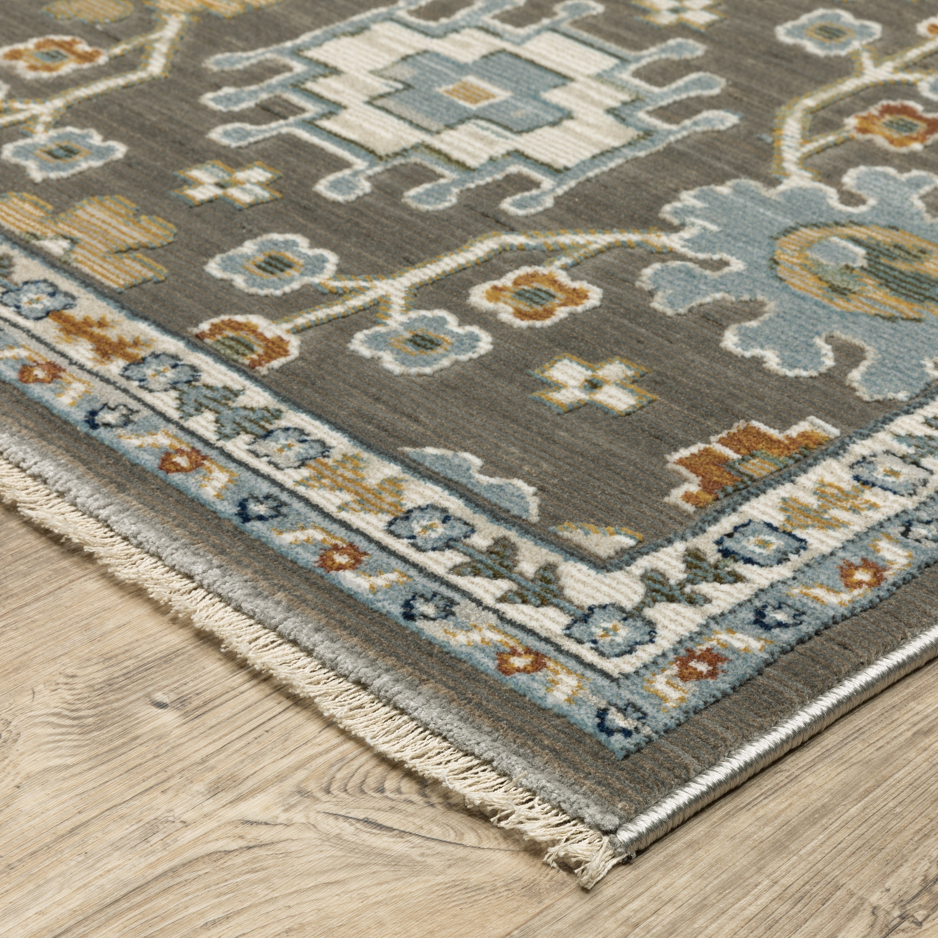 Oriental Weavers Keira KEI01 Grey/Multi Area Rug