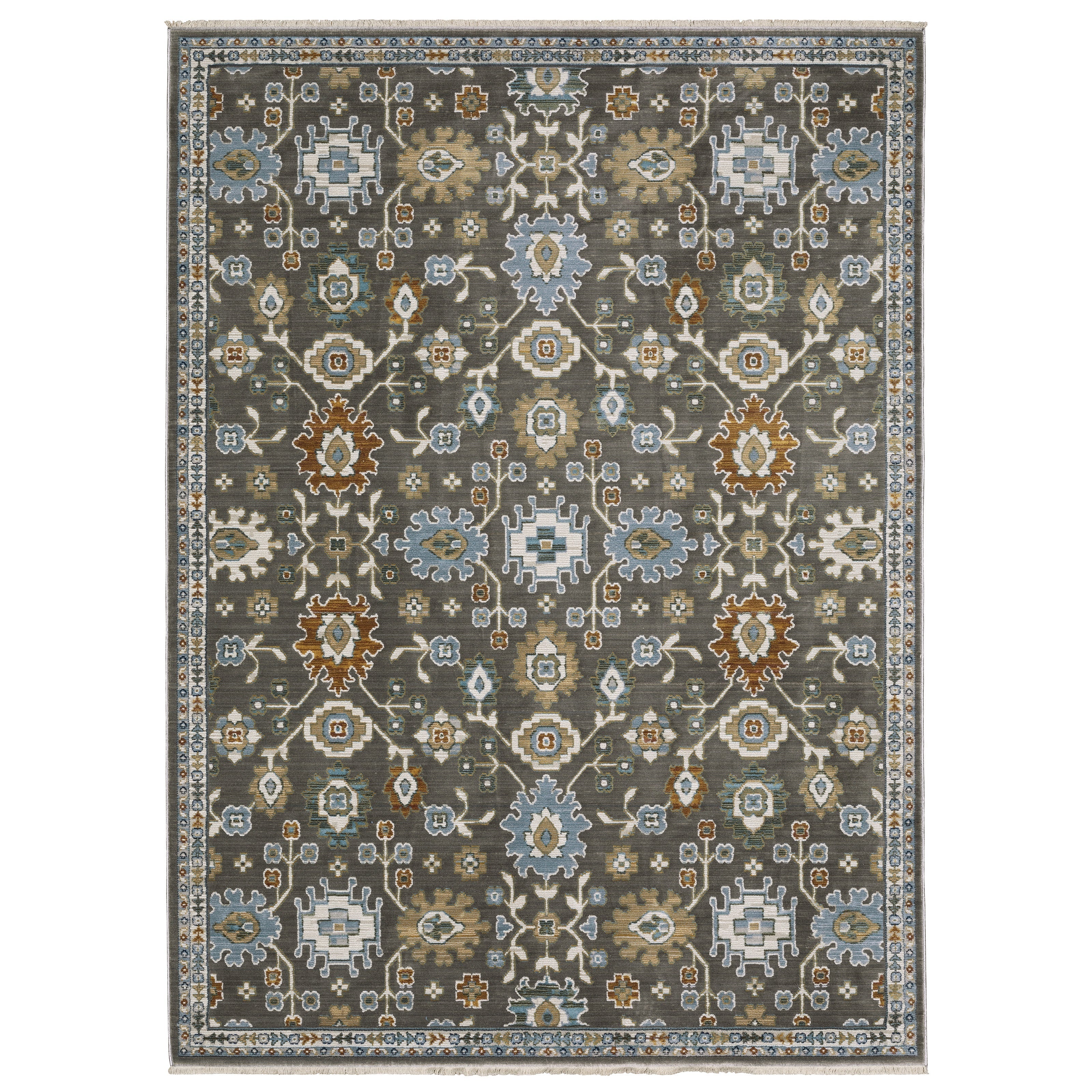Oriental Weavers Keira KEI01 Grey/Multi Area Rug