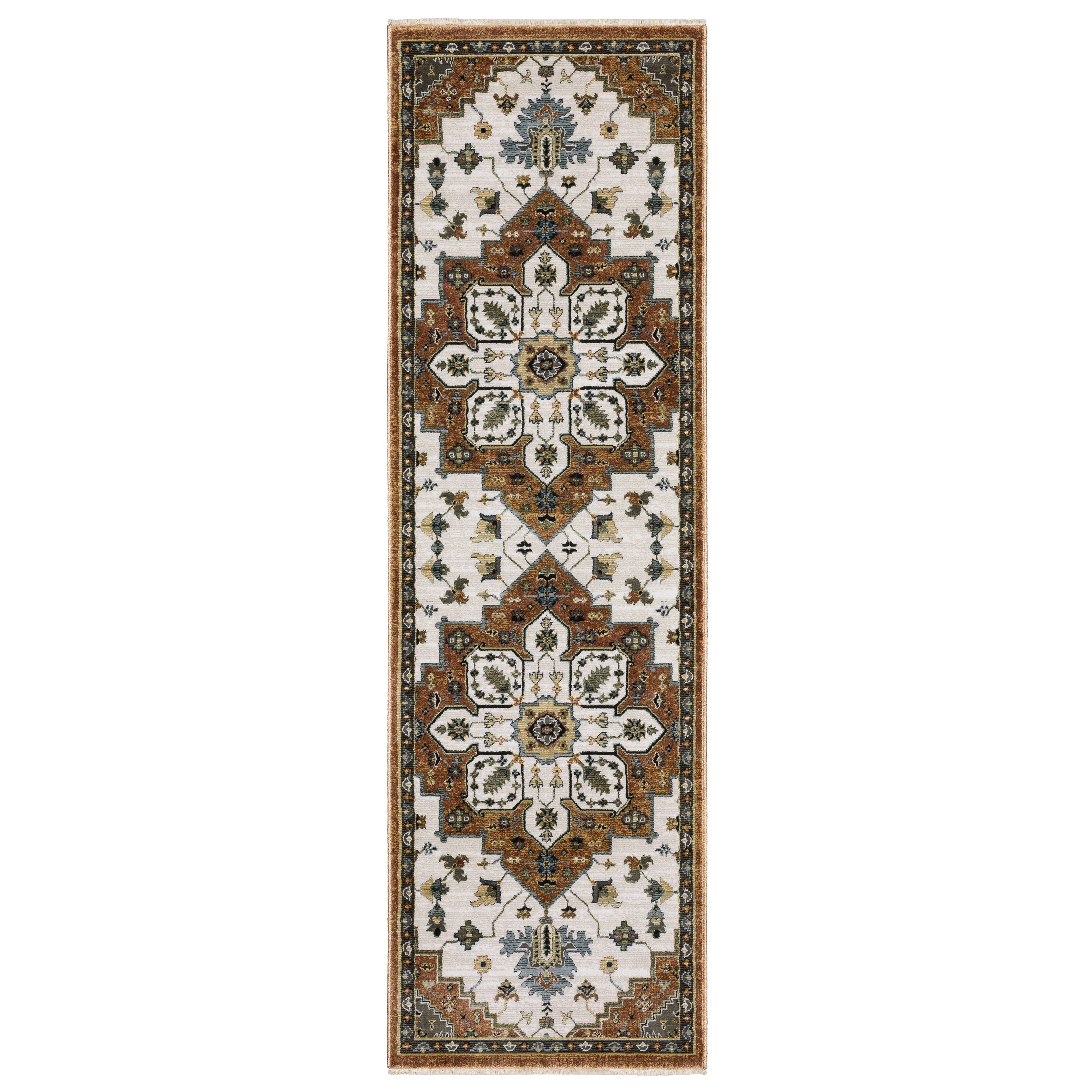 Oriental Weavers Keira KEI03 Rust/Ivory Area Rug
