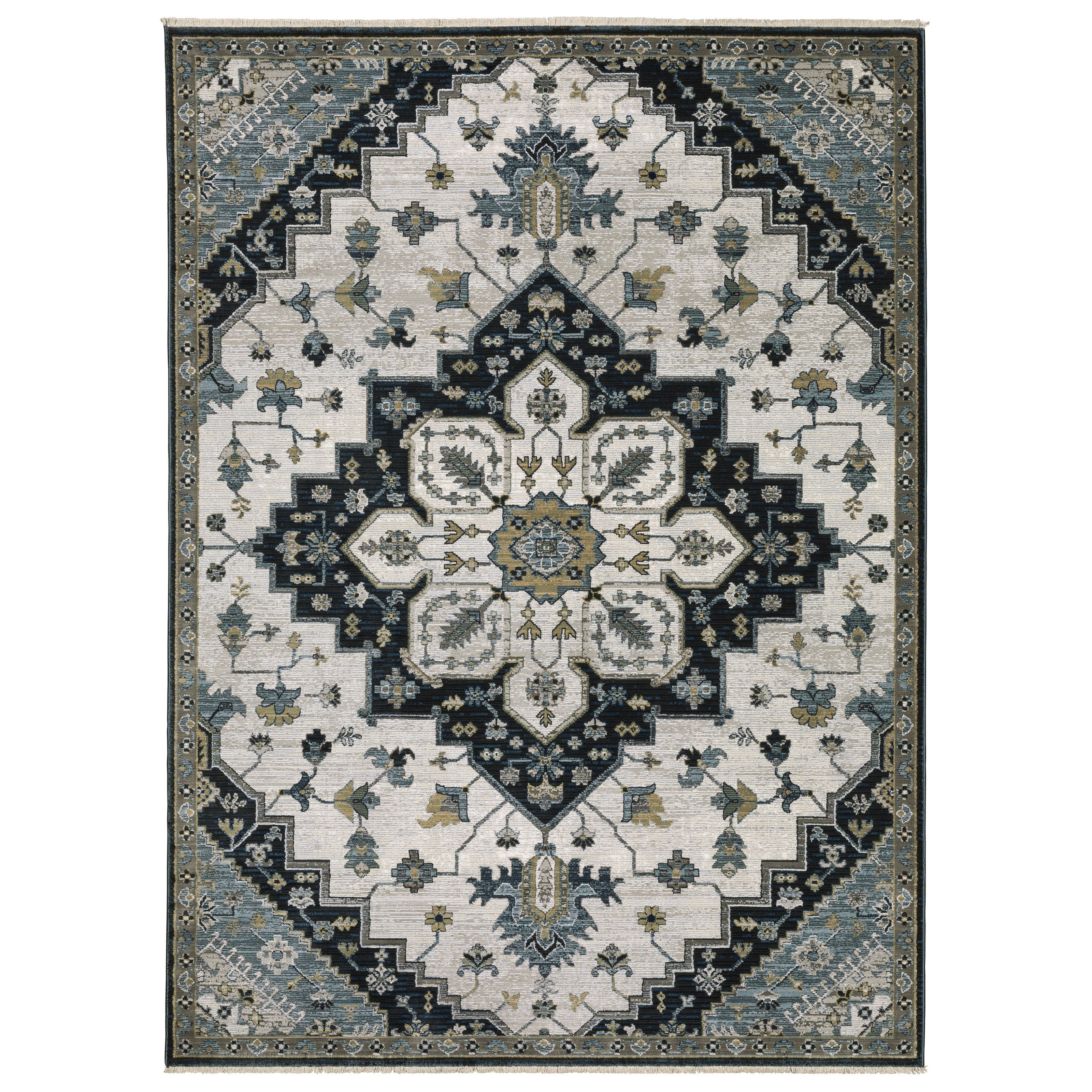 Oriental Weavers Keira KEI04 Blue/Grey Area Rug