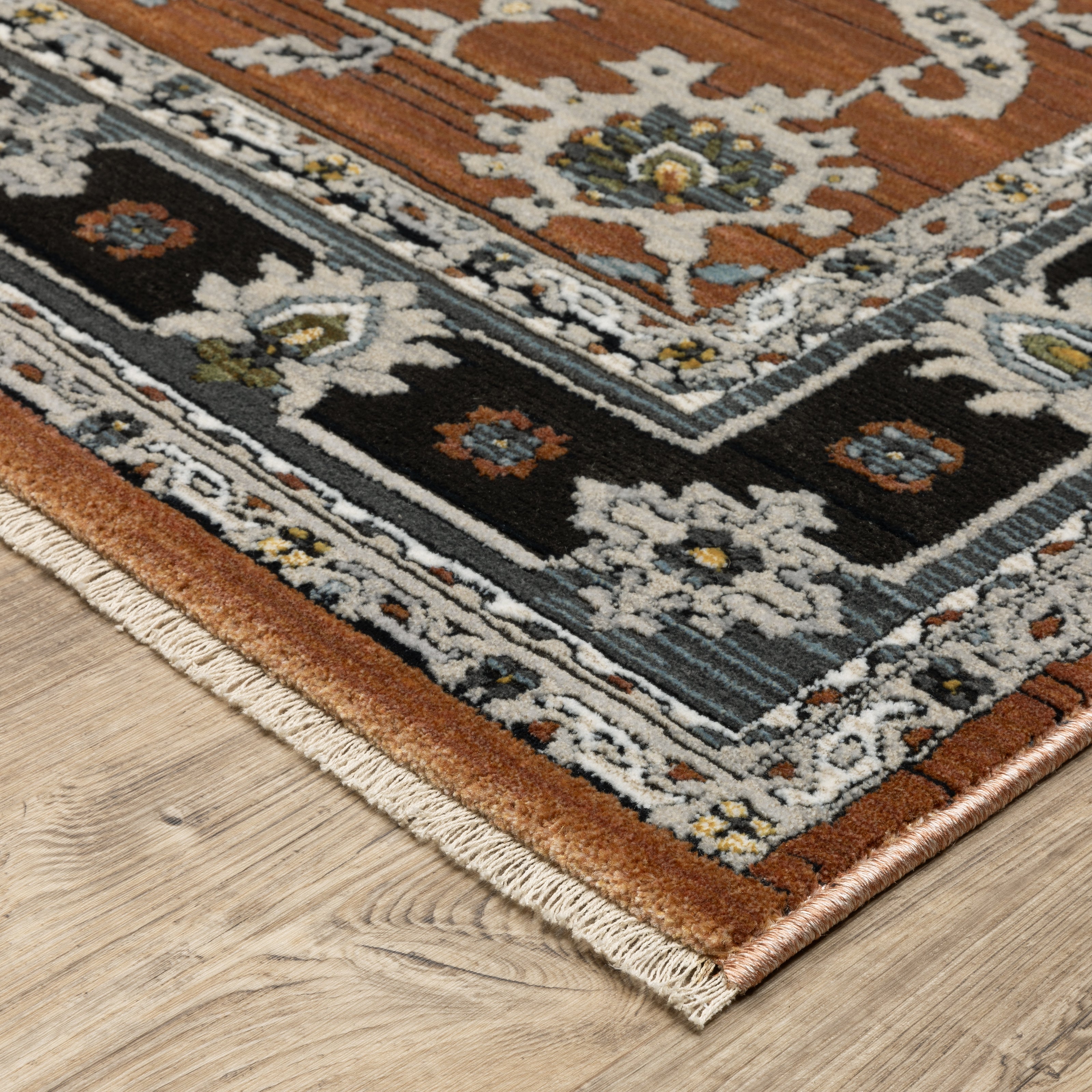 Oriental Weavers Keira KEI05 Rust/Grey Area Rug