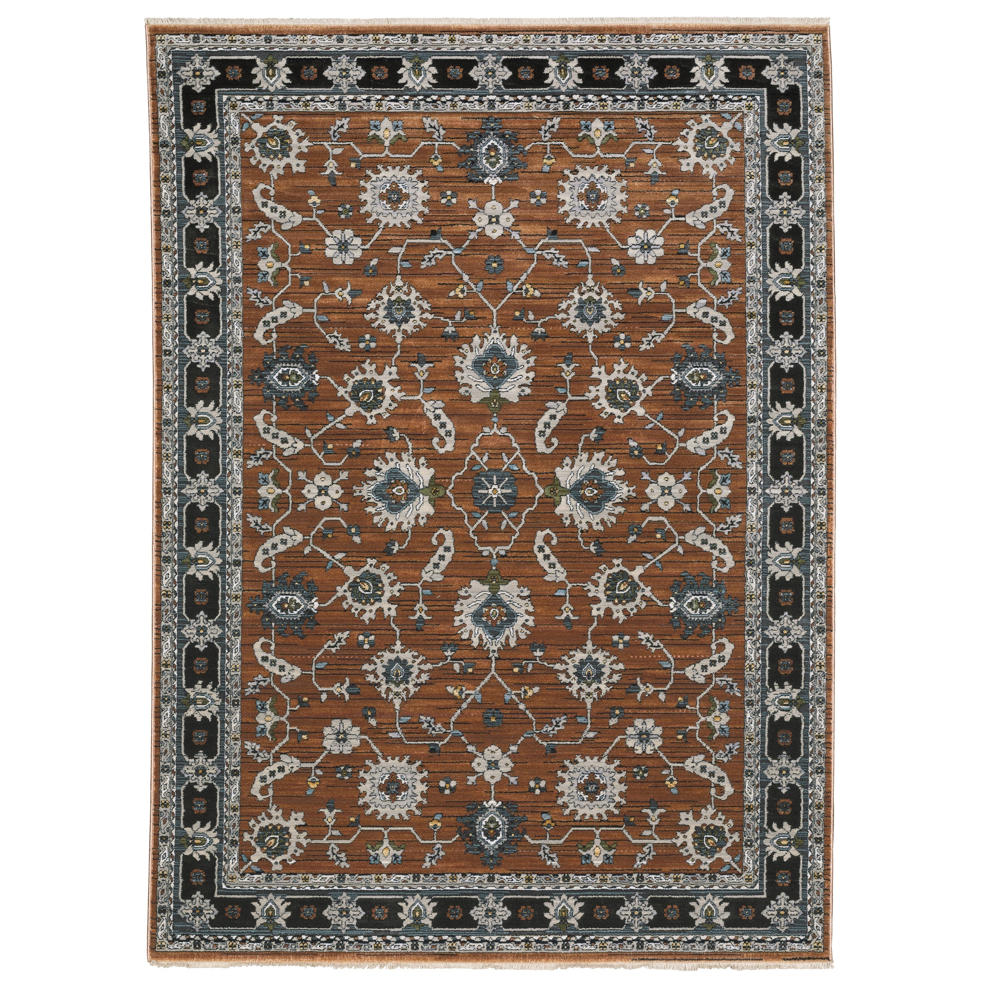 Oriental Weavers Keira KEI05 Rust/Grey Area Rug