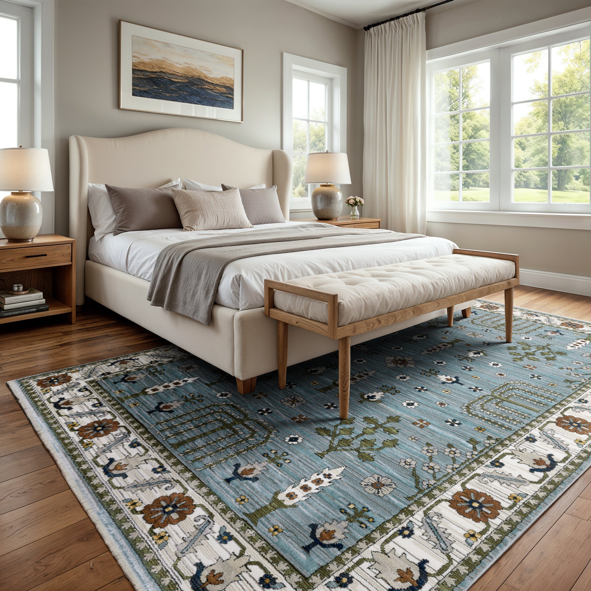 Oriental Weavers Keira KEI06 Blue/Green Area Rug