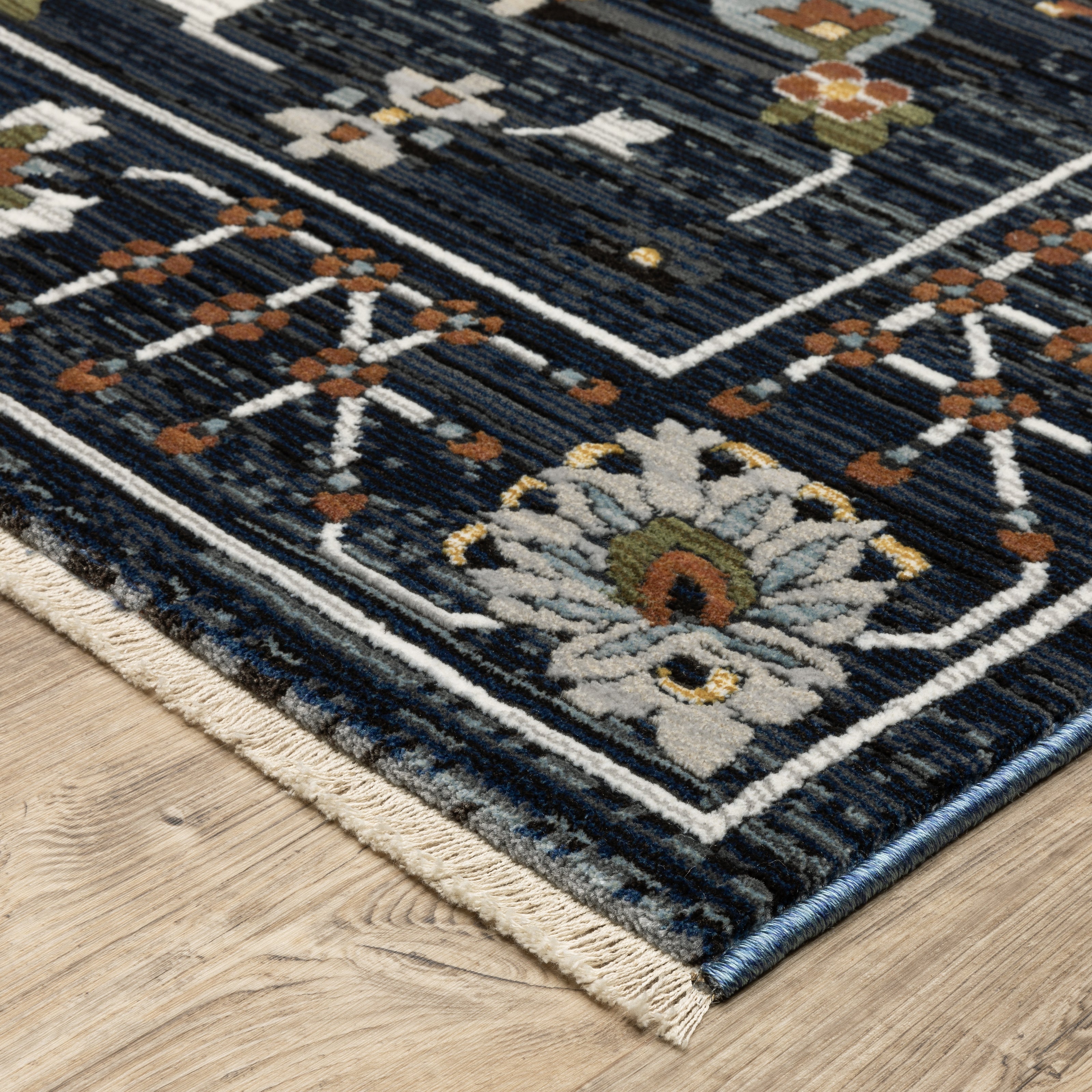 Oriental Weavers Keira KEI08 Blue/Rust Area Rug
