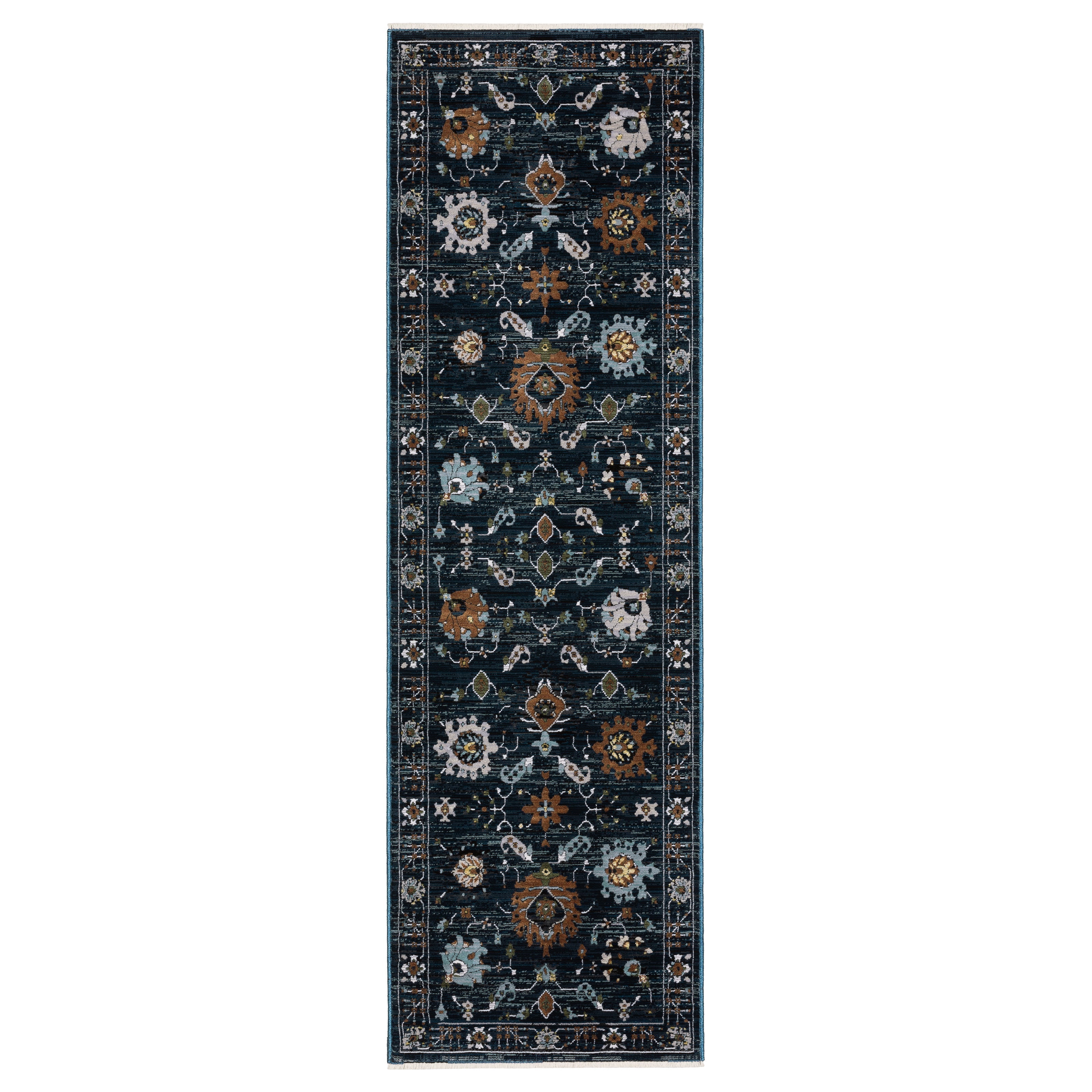 Oriental Weavers Keira KEI08 Blue/Rust Area Rug