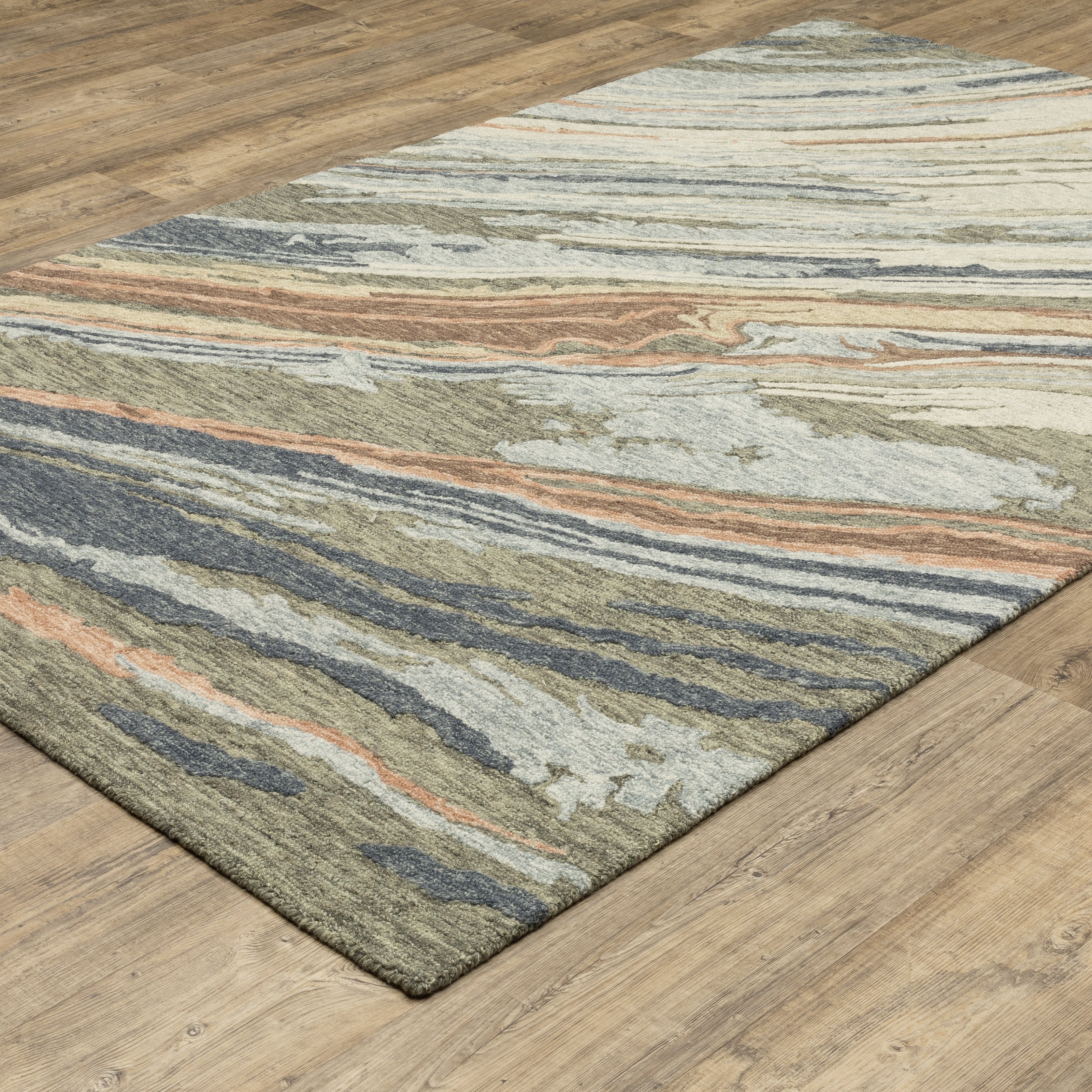 Oriental Weavers Kipton KIP04 Grey/Blue Area Rug