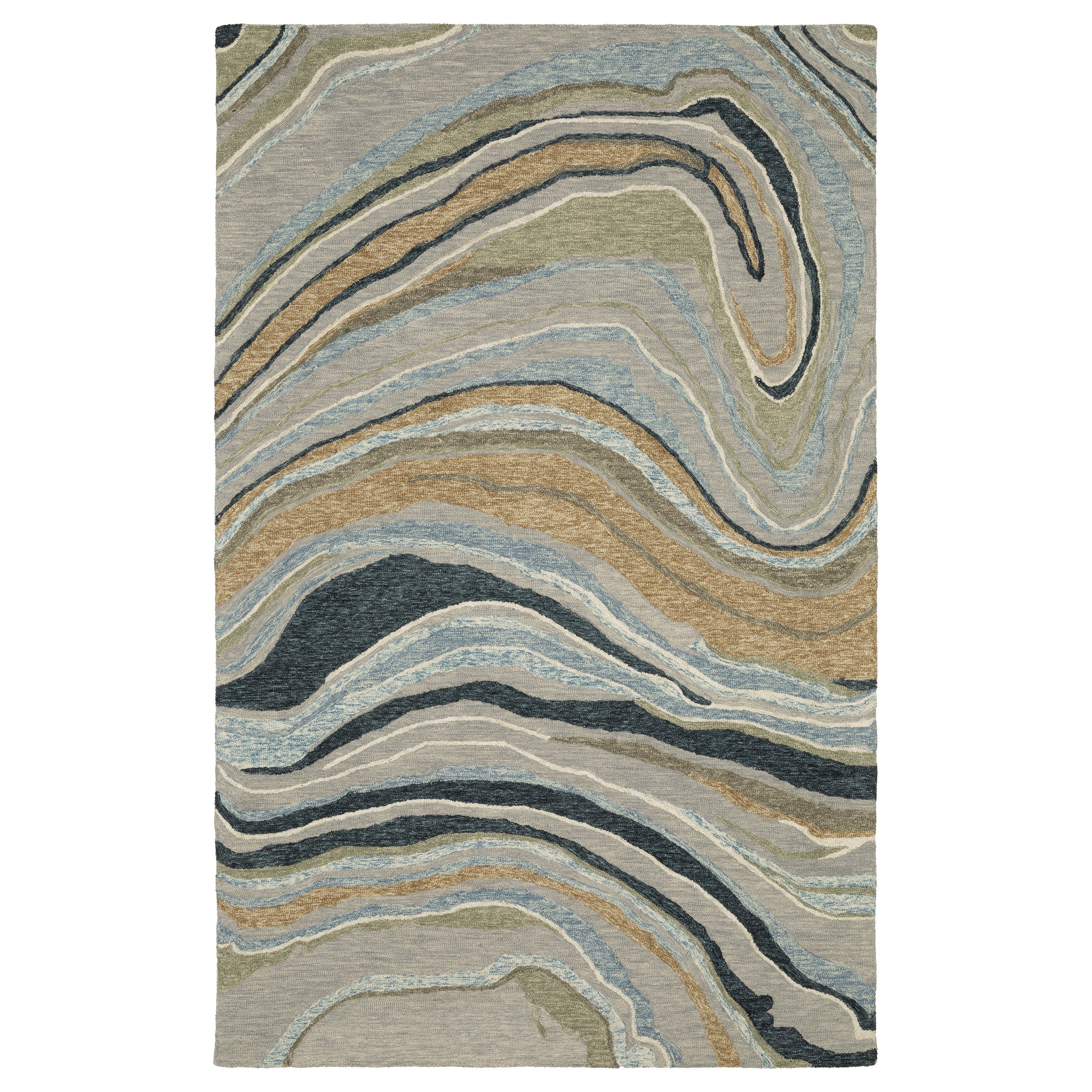 Oriental Weavers Kipton KIP07 Grey/Blue Area Rug