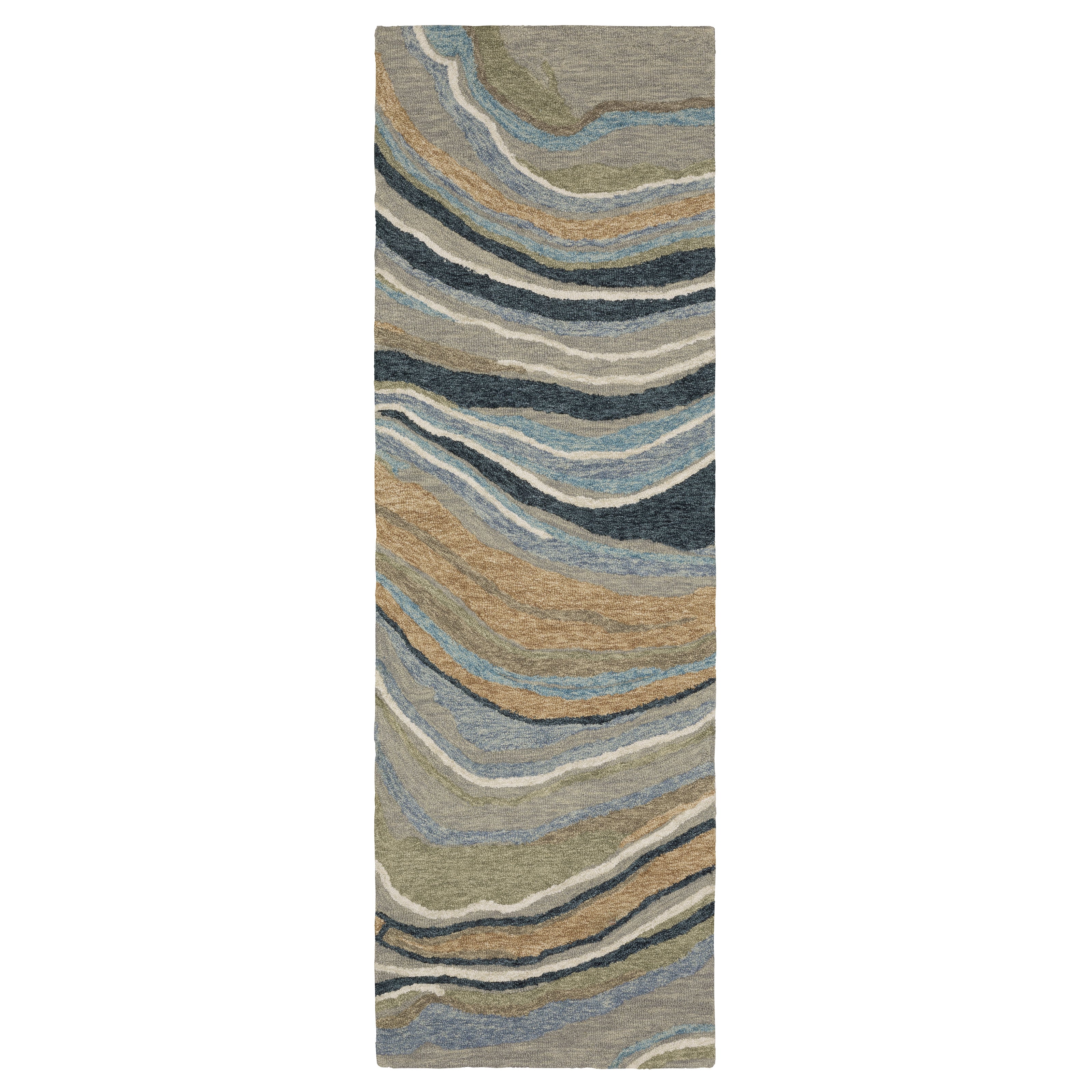 Oriental Weavers Kipton KIP07 Grey/Blue Area Rug