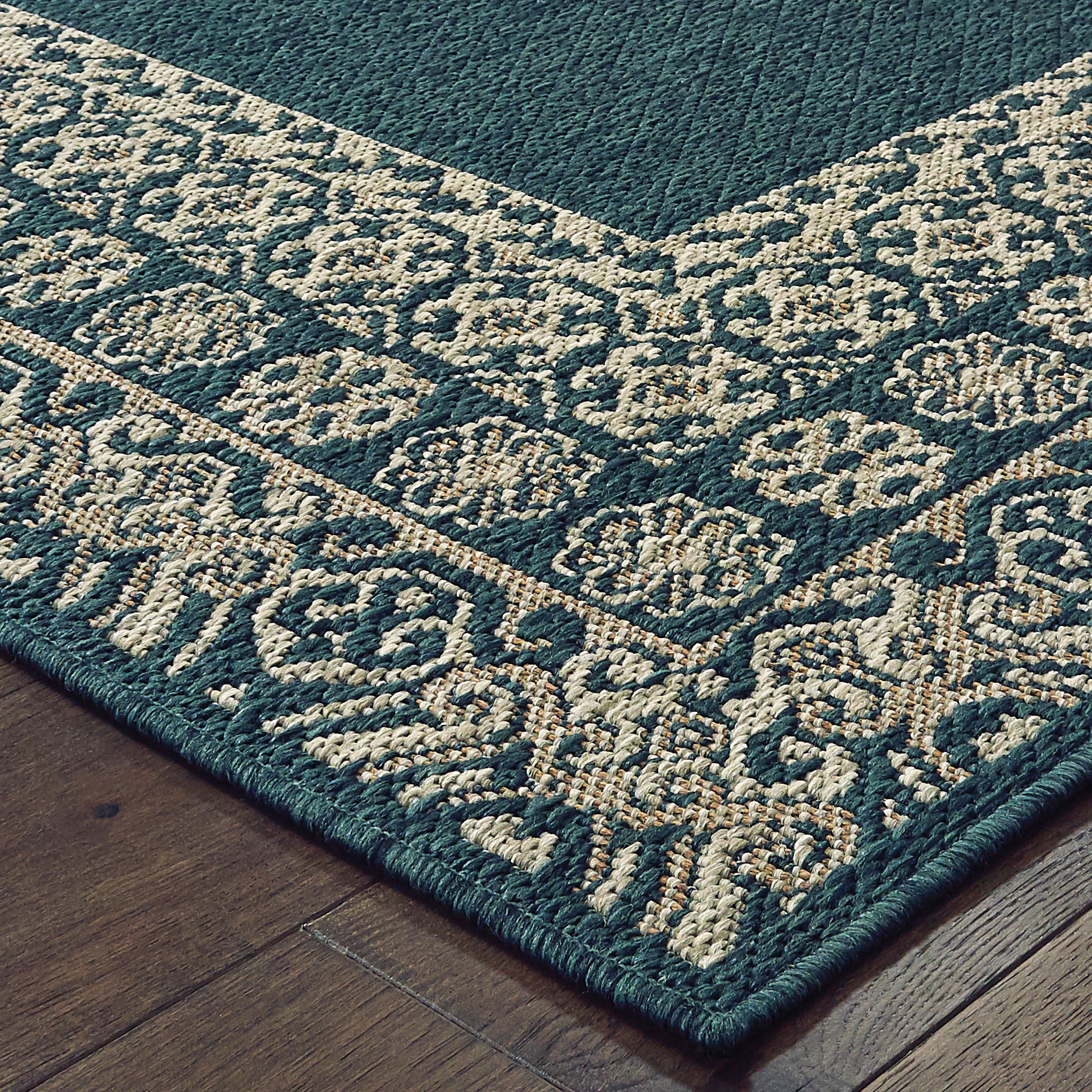 Oriental Weavers Latitude 1503B Blue/Grey Area Rug