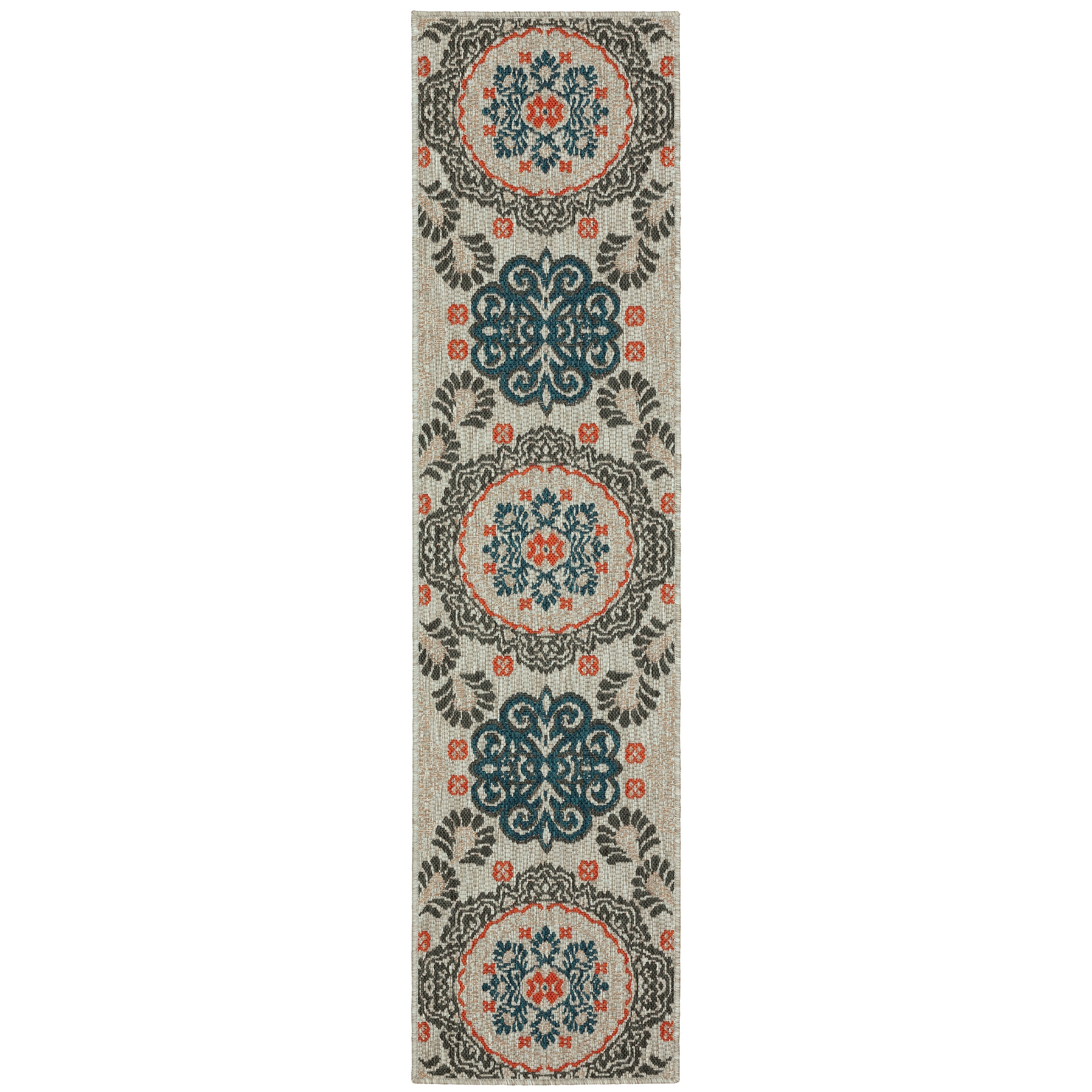 Oriental Weavers Latitude 1903W Grey/Blue Area Rug