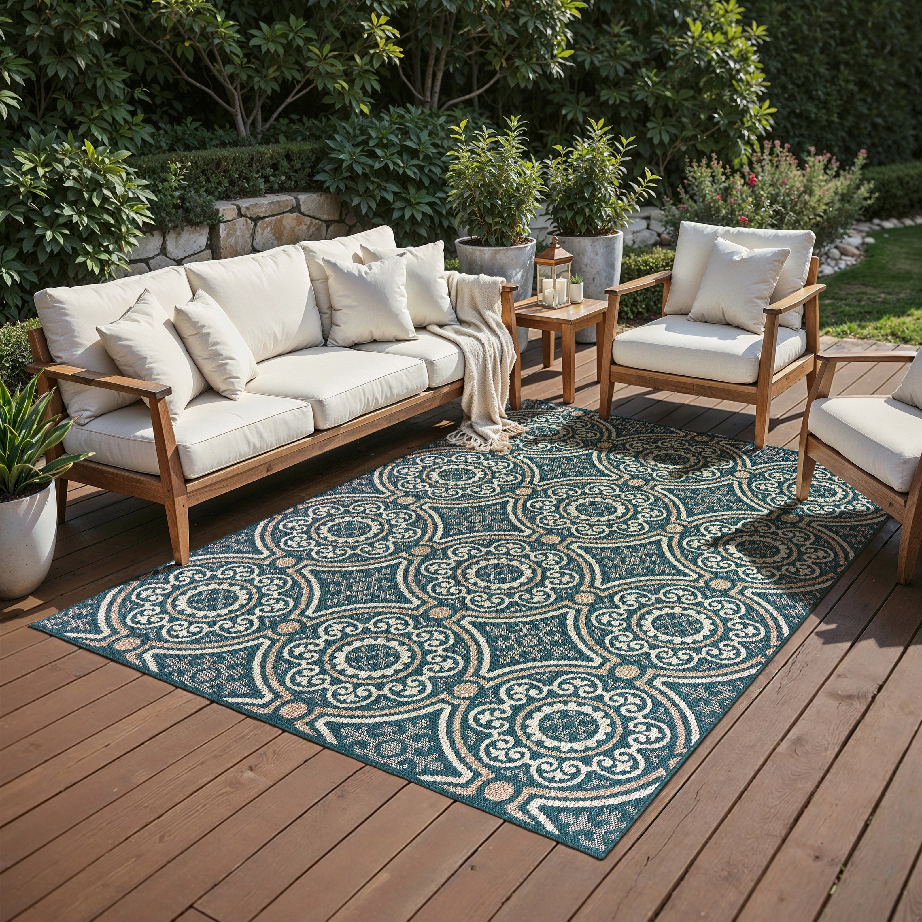 Oriental Weavers Latitude 609B Blue/Grey Area Rug