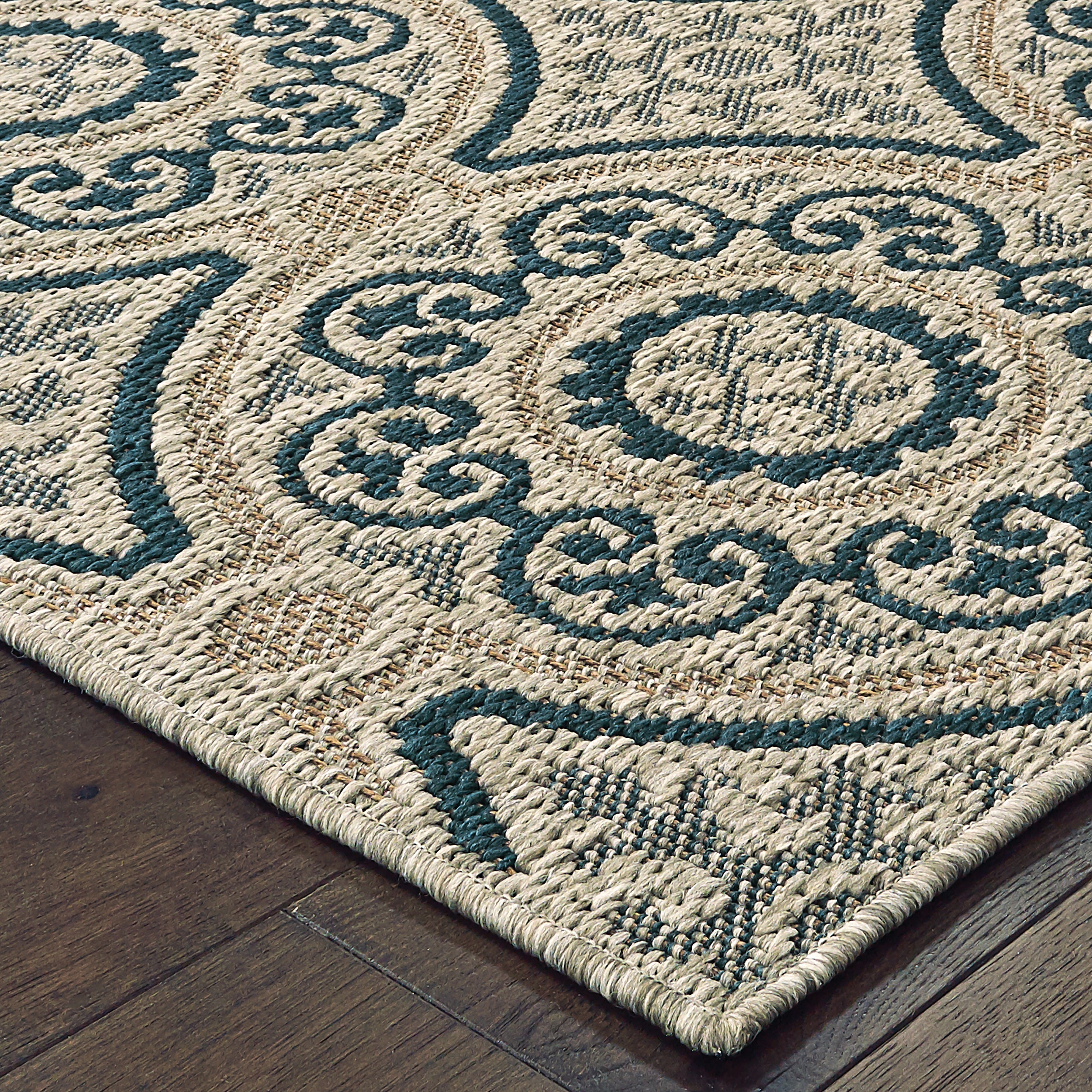 Oriental Weavers Latitude 609X Grey/Blue Area Rug