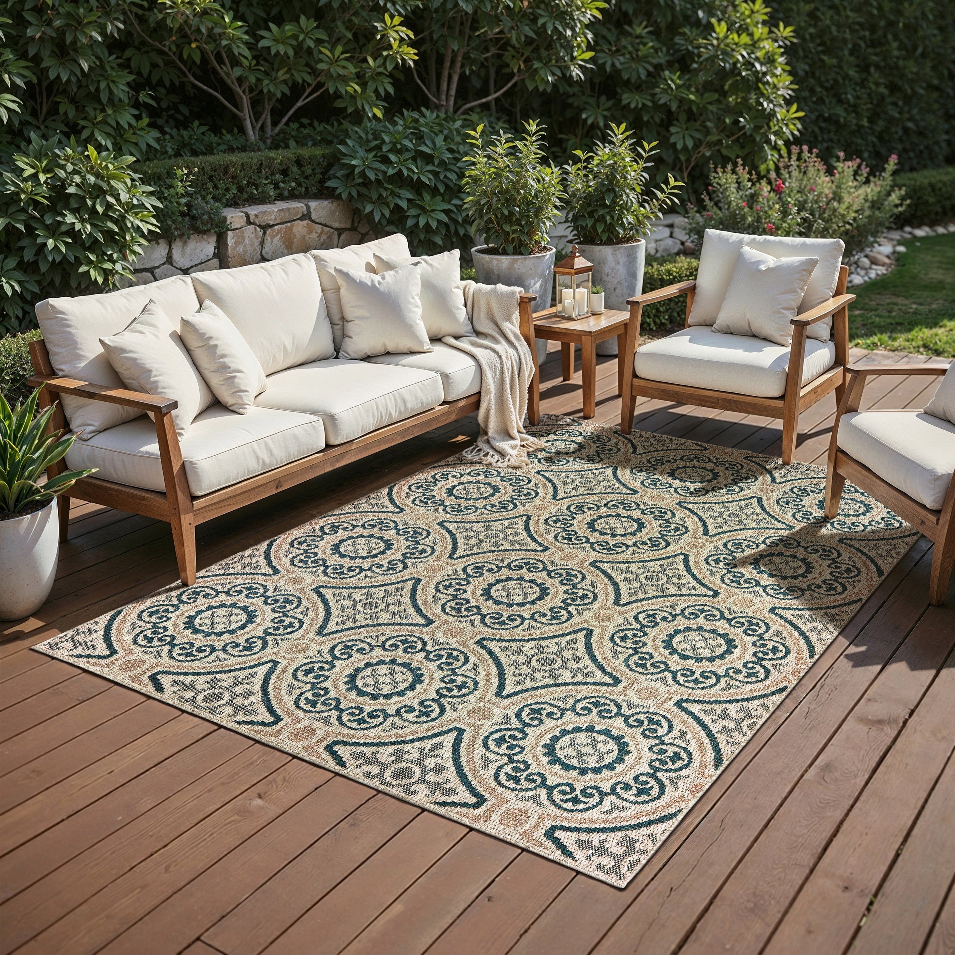 Oriental Weavers Latitude 609X Grey/Blue Area Rug