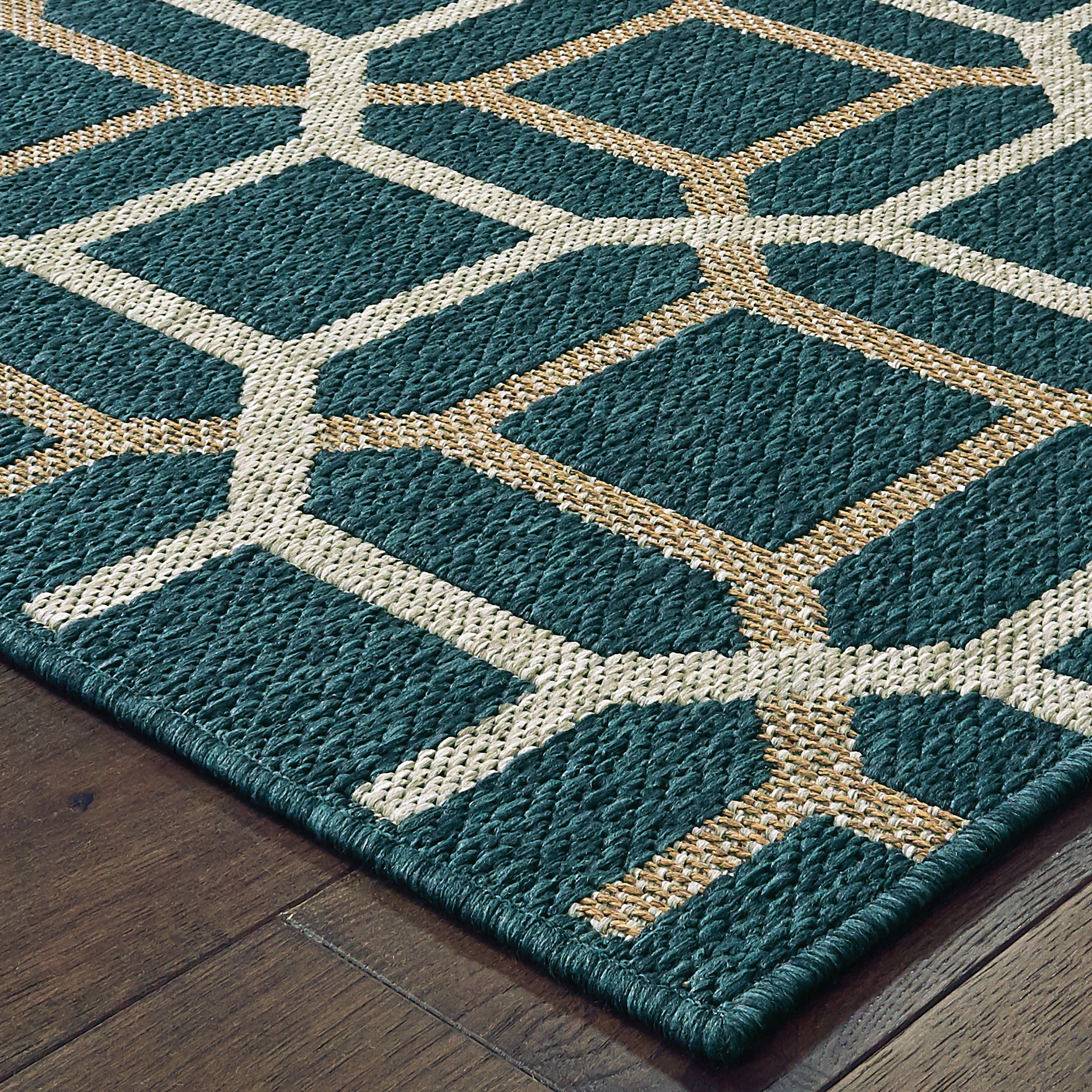 Oriental Weavers Latitude 804I Grey/Blue Area Rug