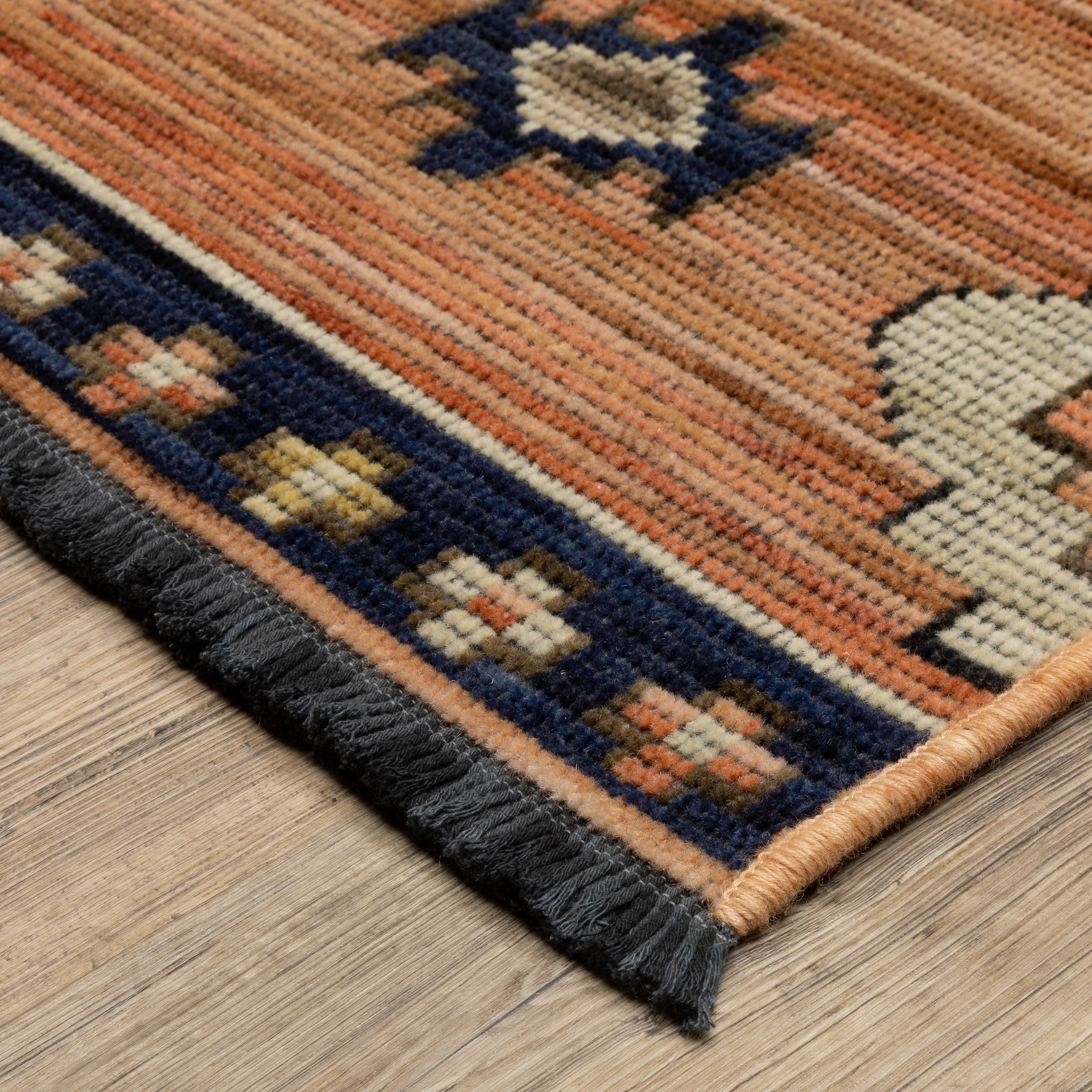 Oriental Weavers Legacy LGY01 Rust/Blue Area Rug