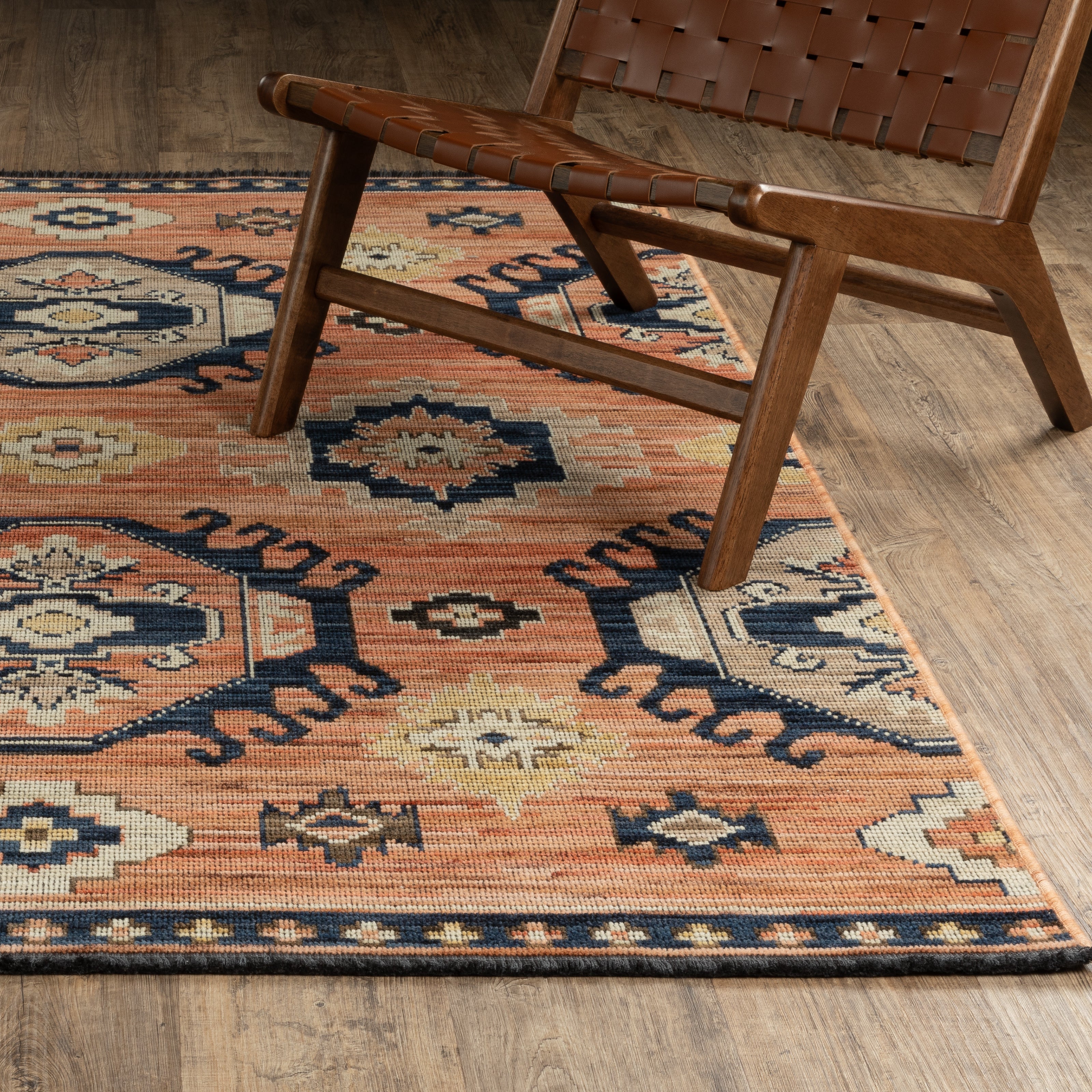 Oriental Weavers Legacy LGY01 Rust/Blue Area Rug
