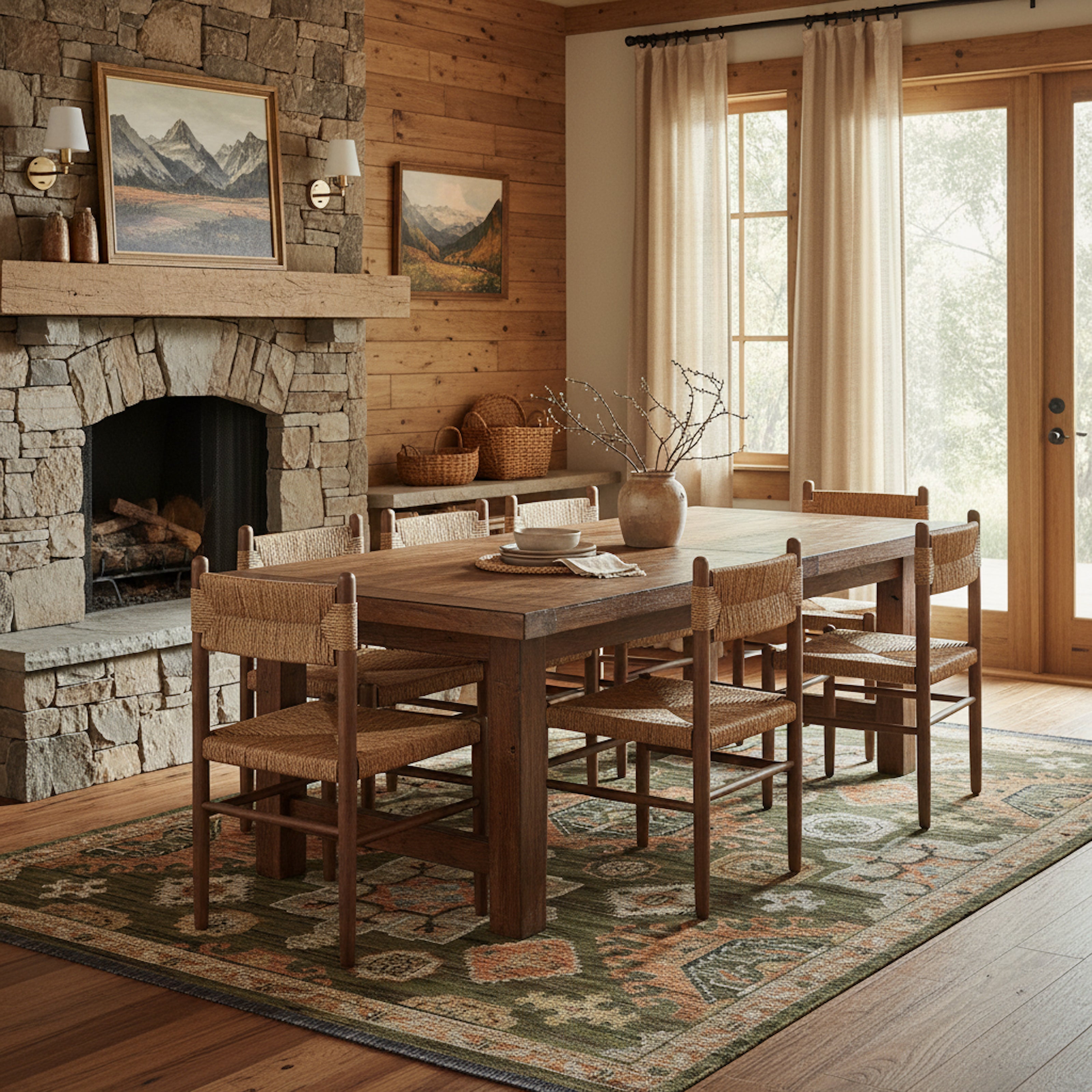 Oriental Weavers Legacy LGY02 Green/Rust Area Rug
