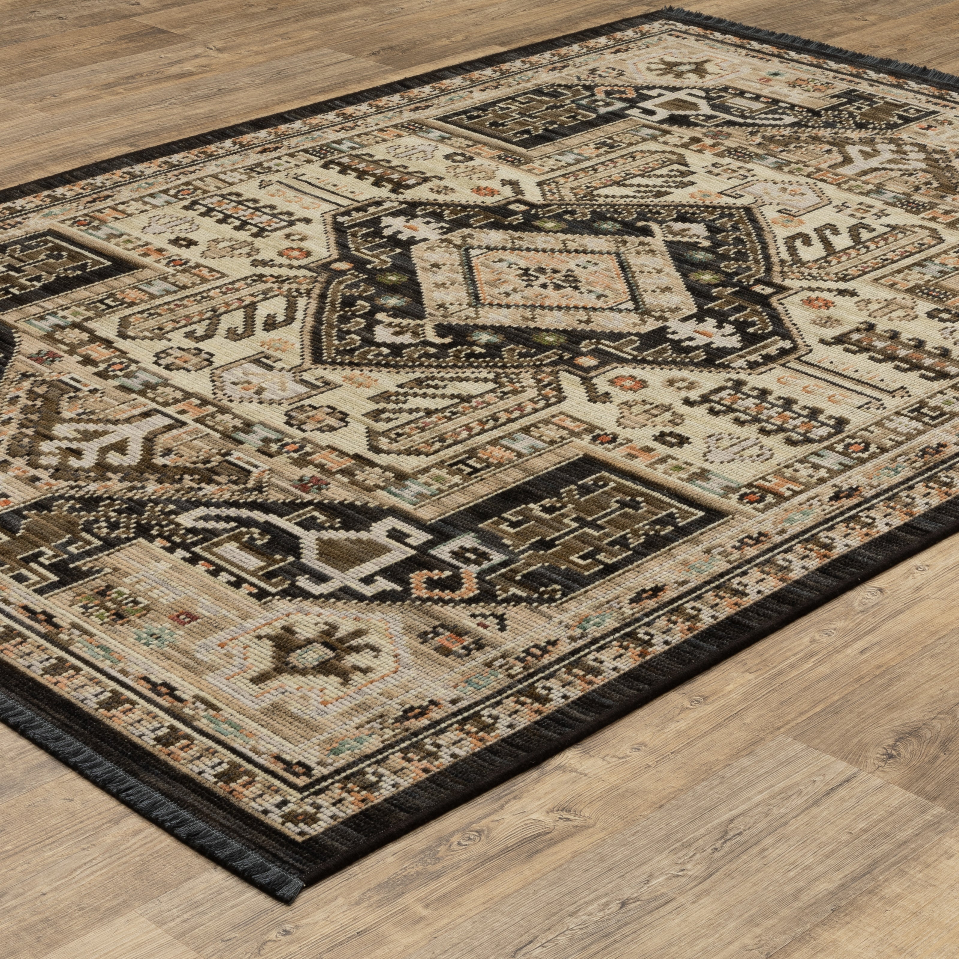 Oriental Weavers Legacy LGY03 Charcoal/Brown Area Rug