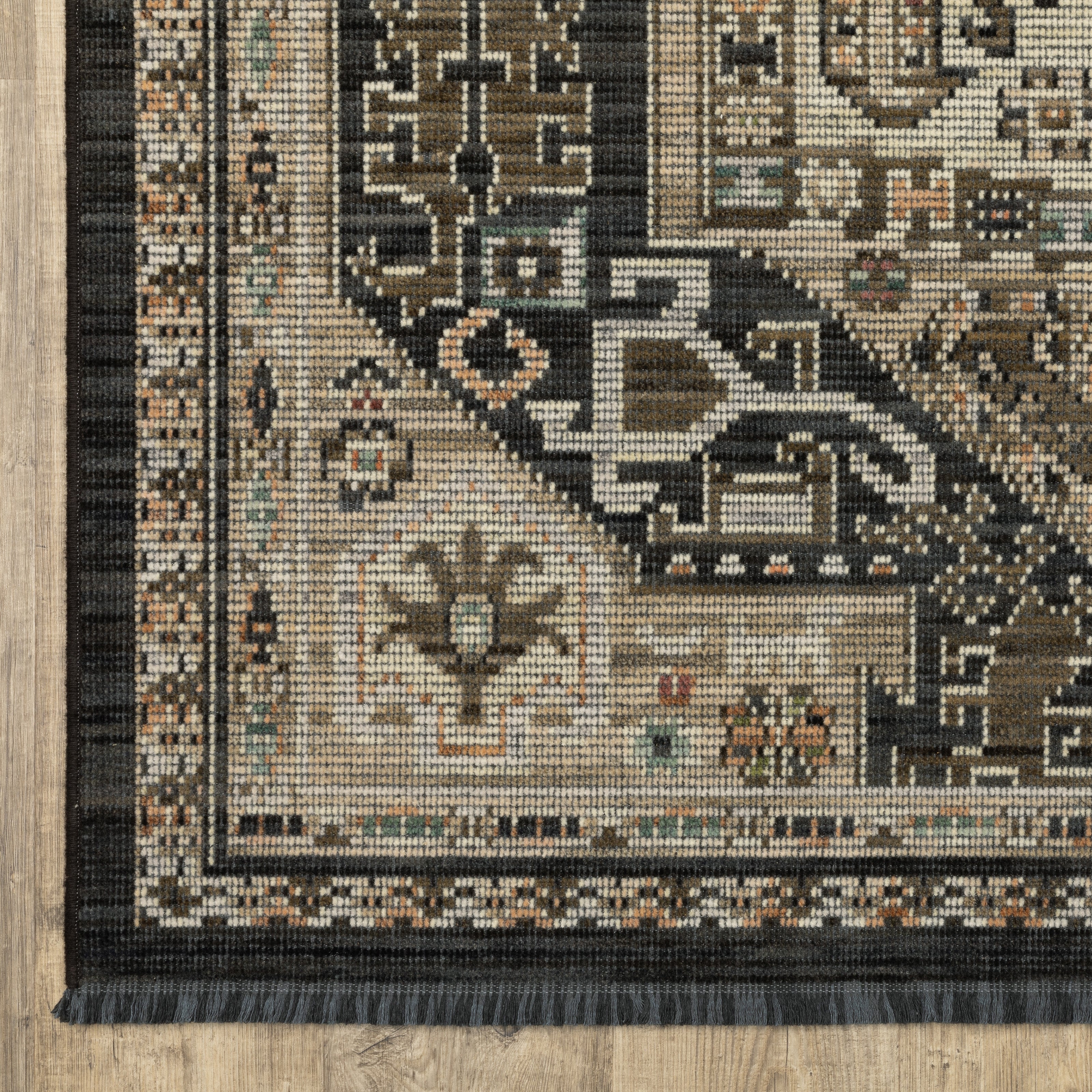 Oriental Weavers Legacy LGY03 Charcoal/Brown Area Rug