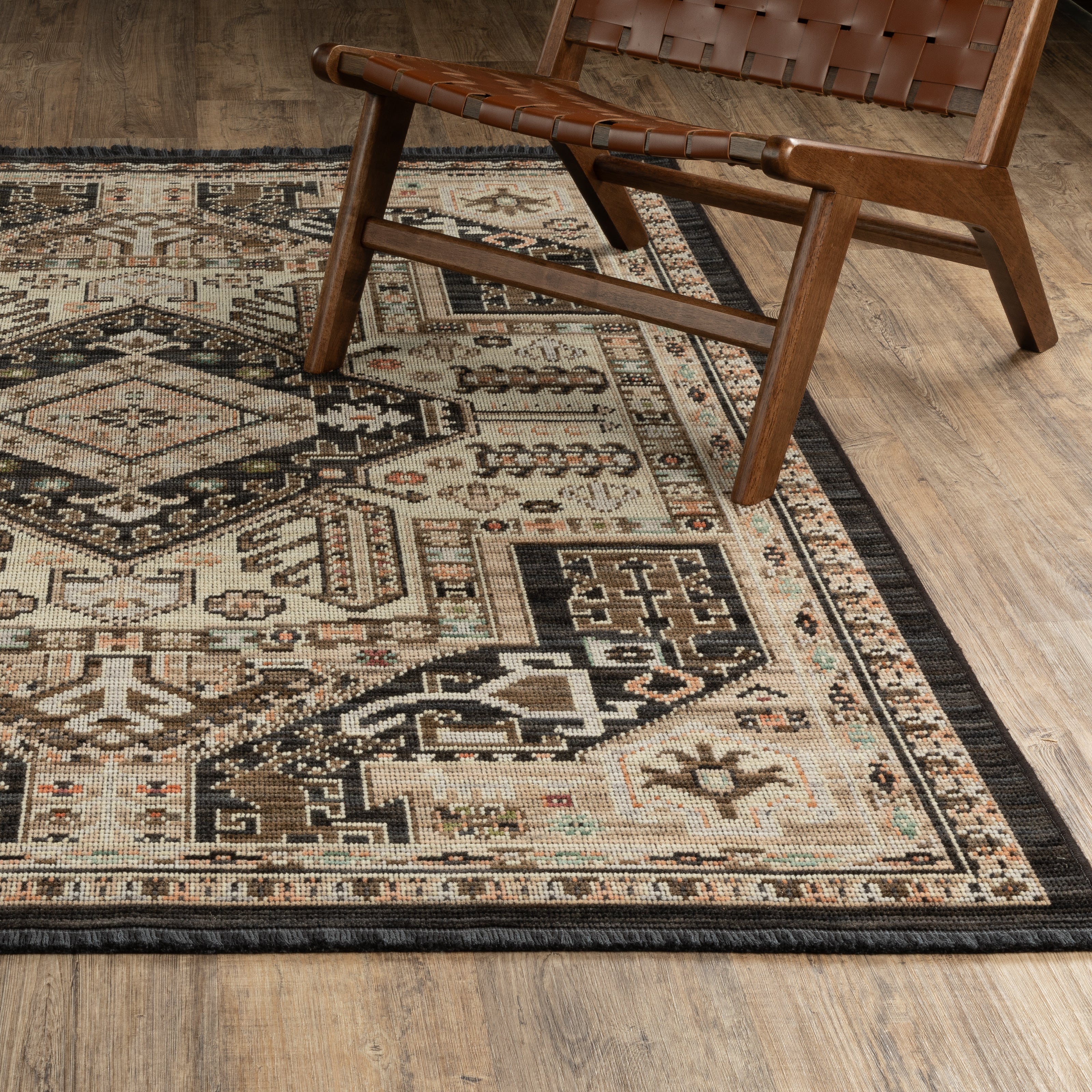 Oriental Weavers Legacy LGY03 Charcoal/Brown Area Rug