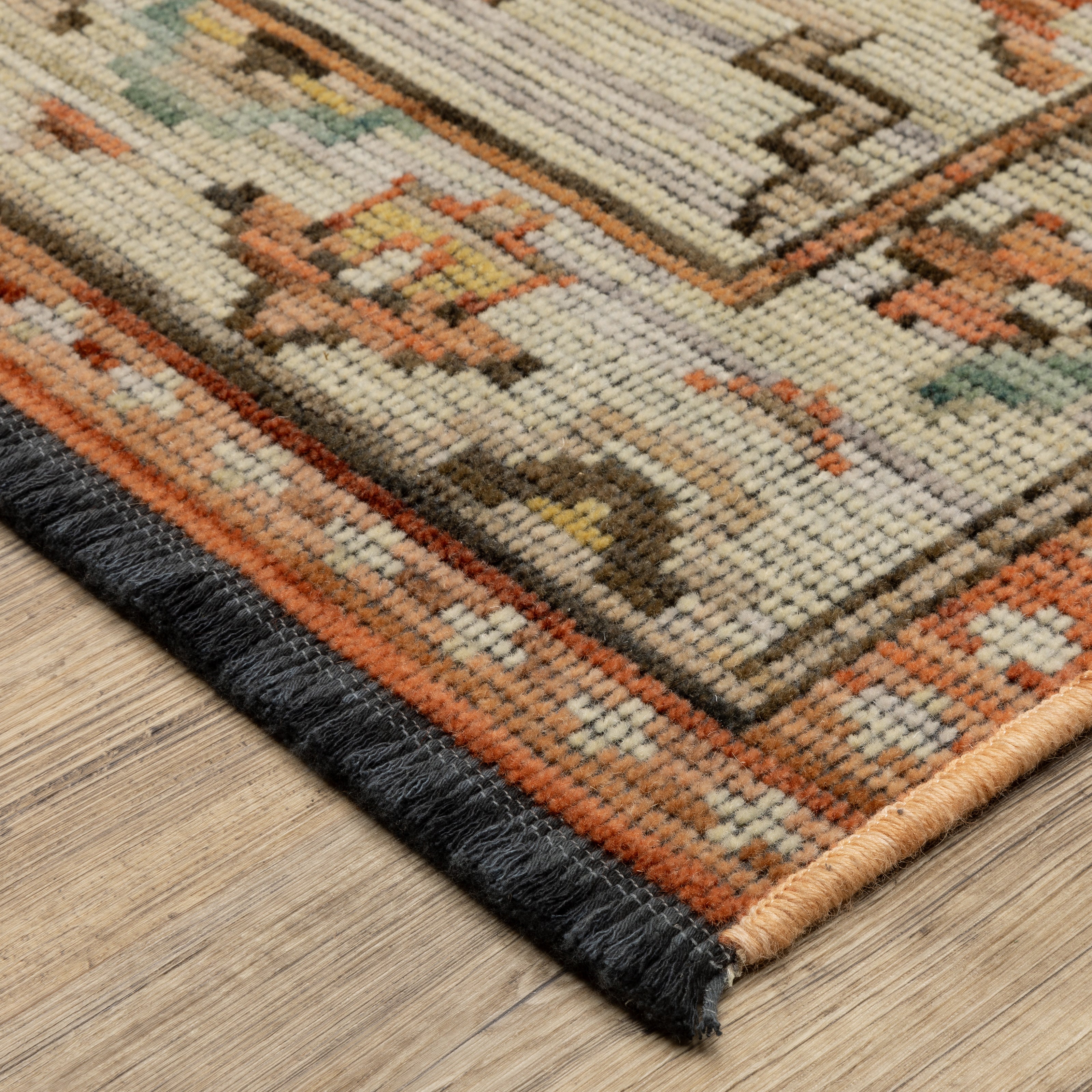 Oriental Weavers Legacy LGY07 Rust/Blue Area Rug