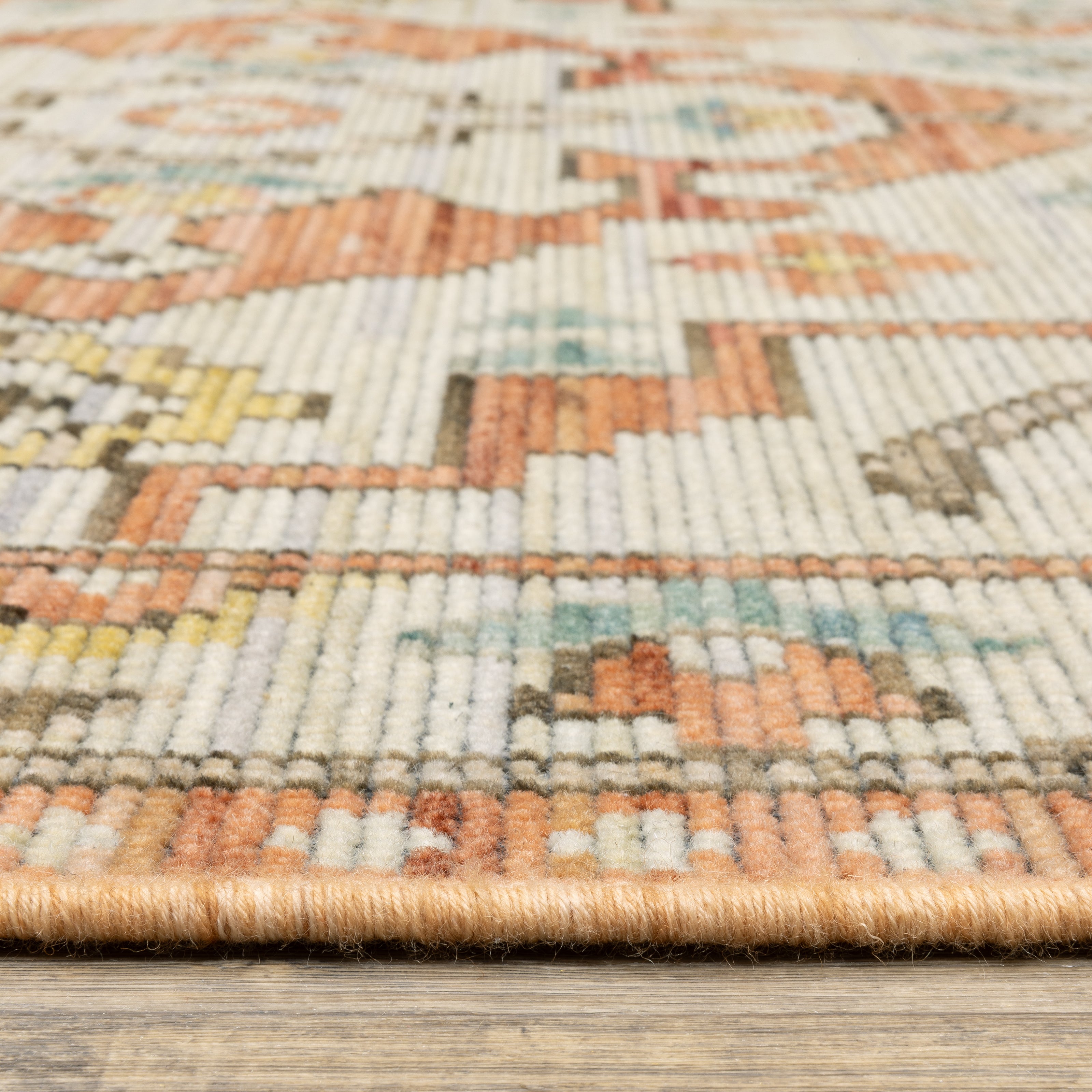 Oriental Weavers Legacy LGY07 Rust/Blue Area Rug