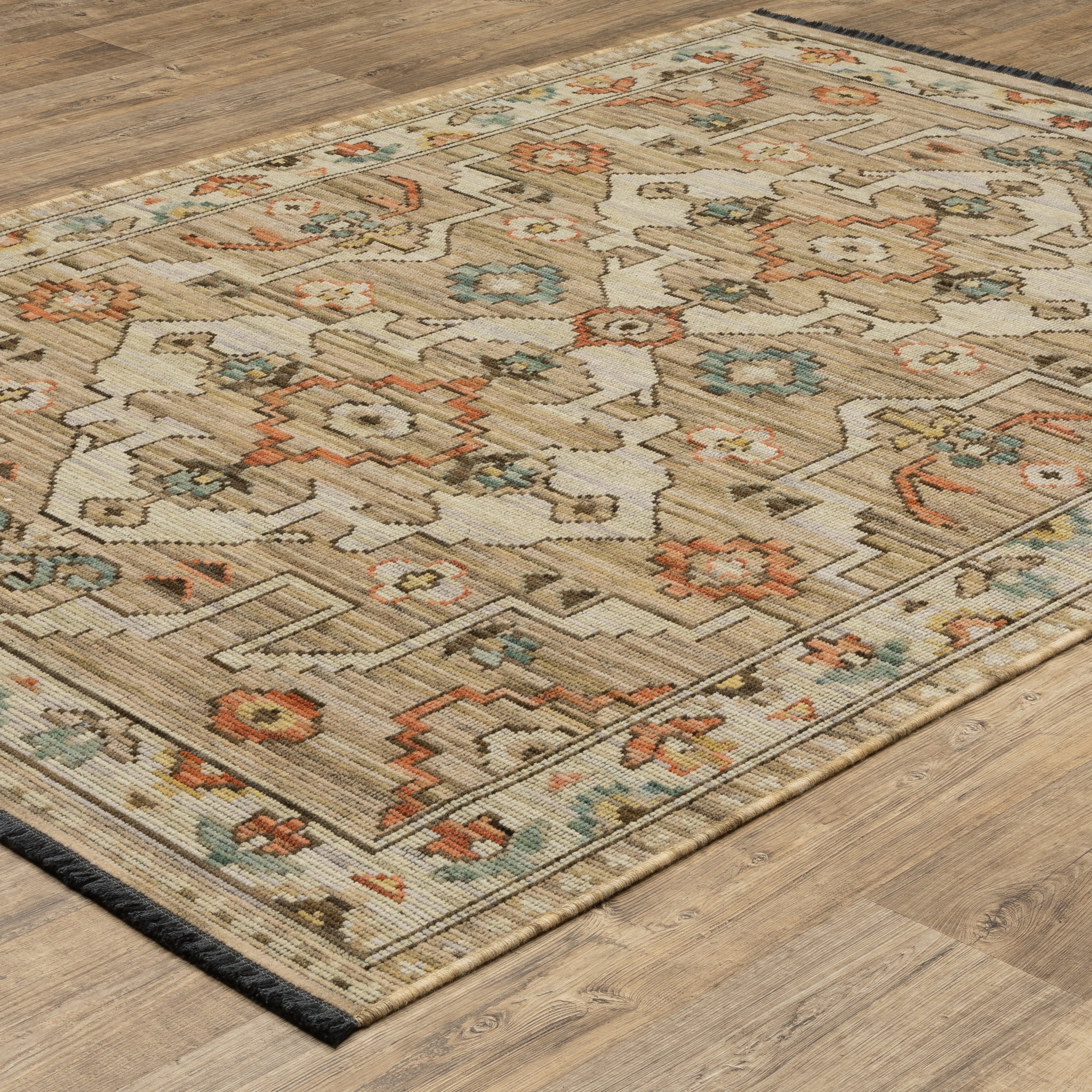 Oriental Weavers Legacy LGY08 Rust/Blue Area Rug