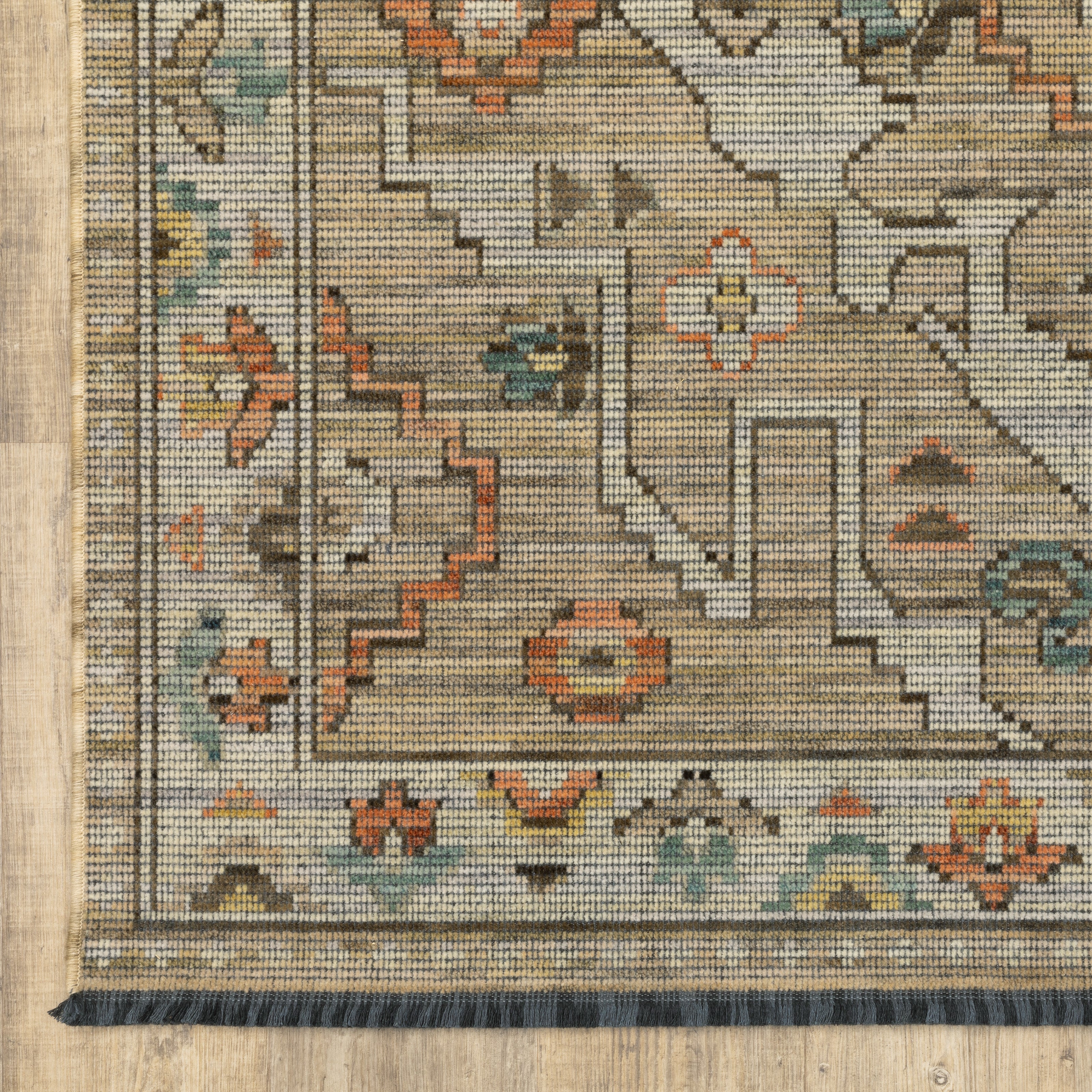 Oriental Weavers Legacy LGY08 Rust/Blue Area Rug