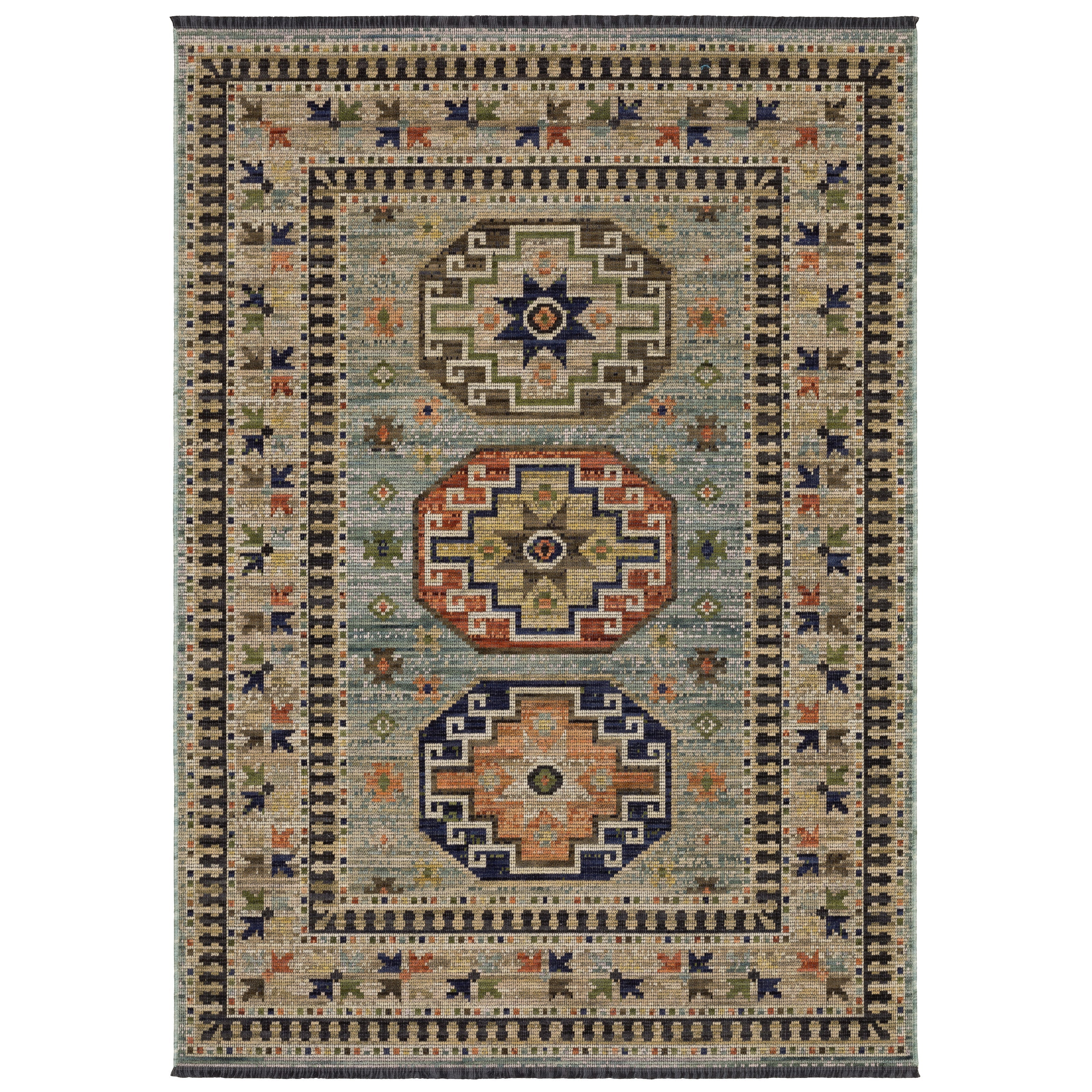 Oriental Weavers Legacy LGY10 Blue/Multi Area Rug