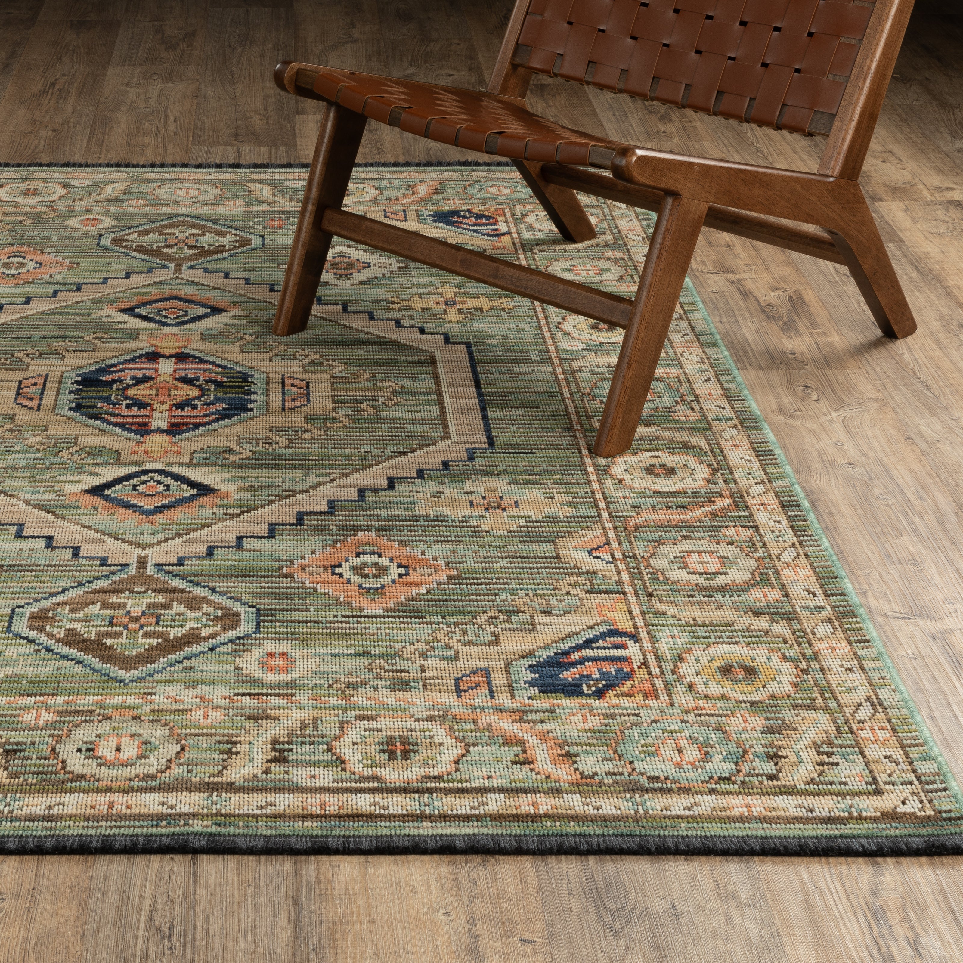 Oriental Weavers Legacy LGY12 Green/Multi Area Rug