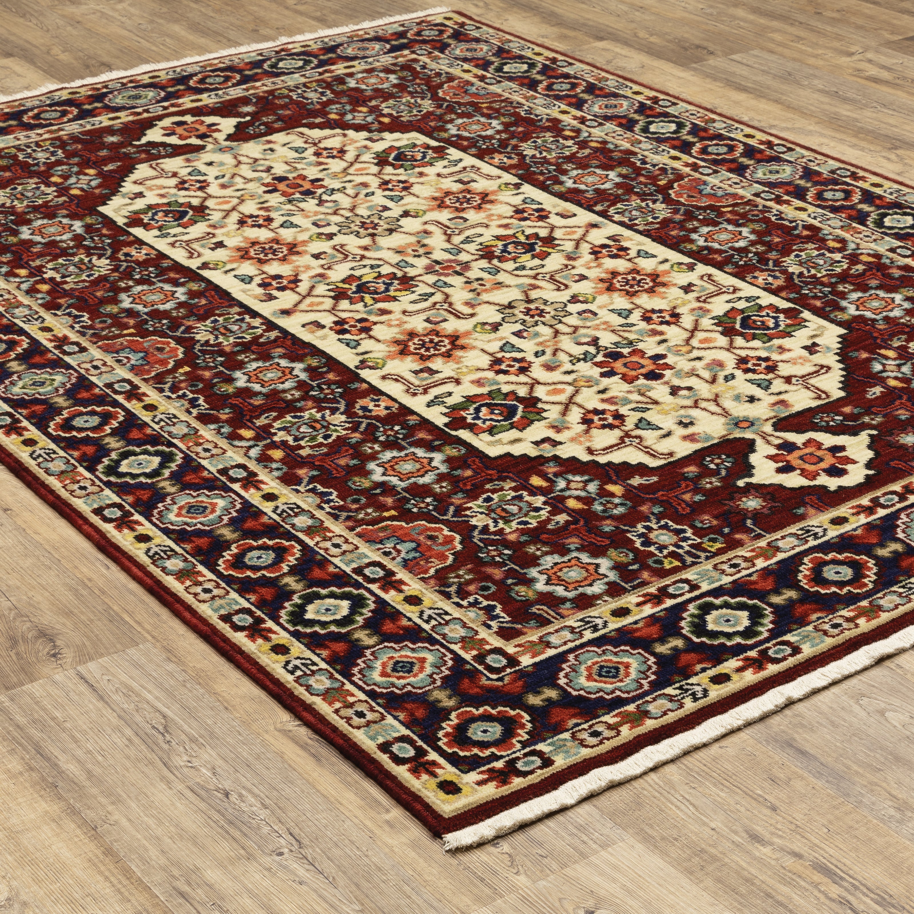 Oriental Weavers Lilihan 1802W Red/Ivory Area Rug