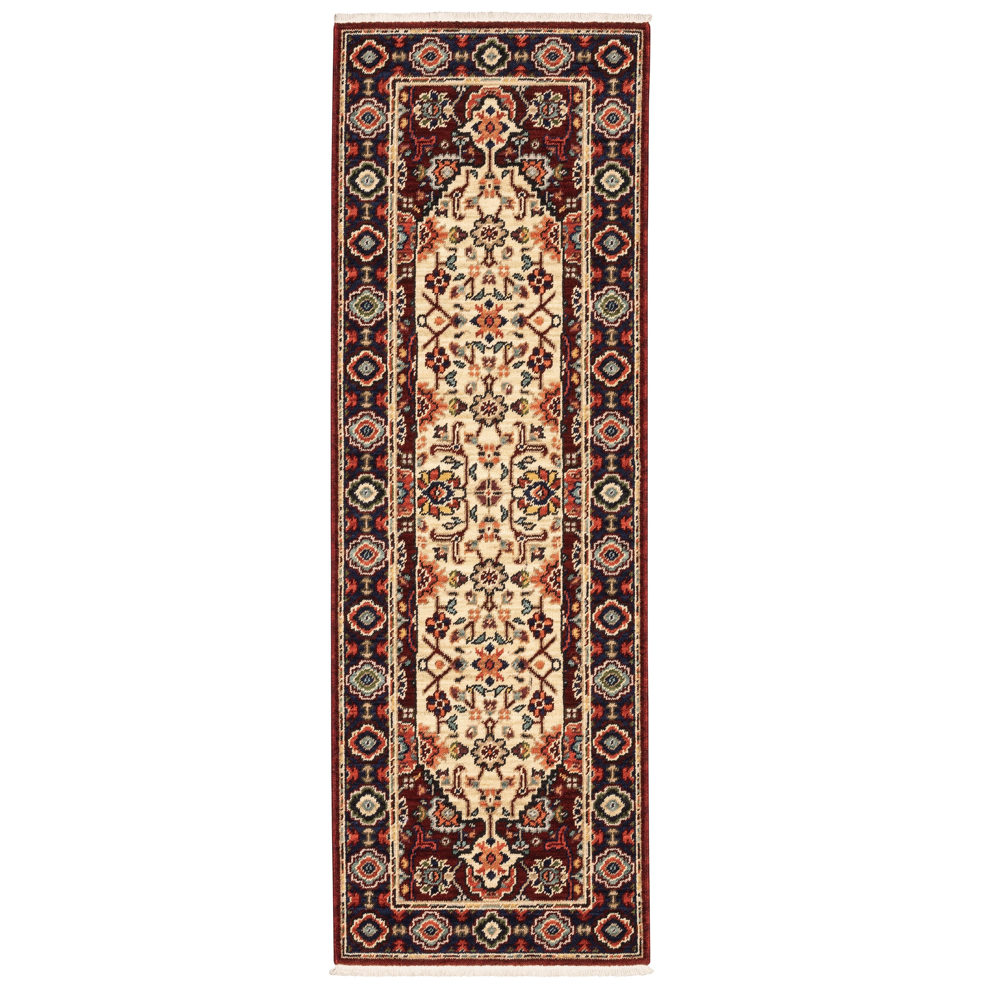 Oriental Weavers Lilihan 1802W Red/Ivory Area Rug