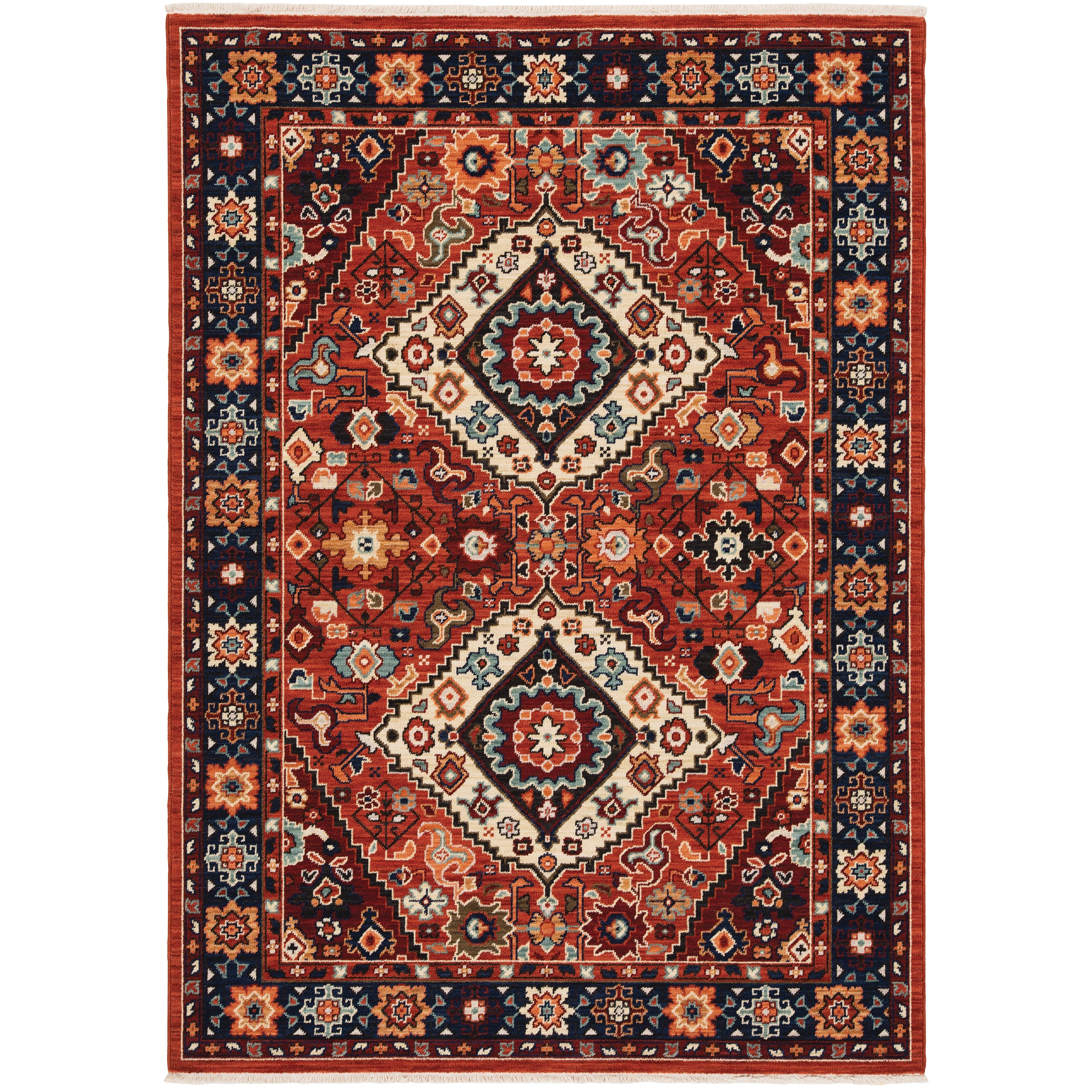 Oriental Weavers Lilihan 2061V Red/Blue Area Rug