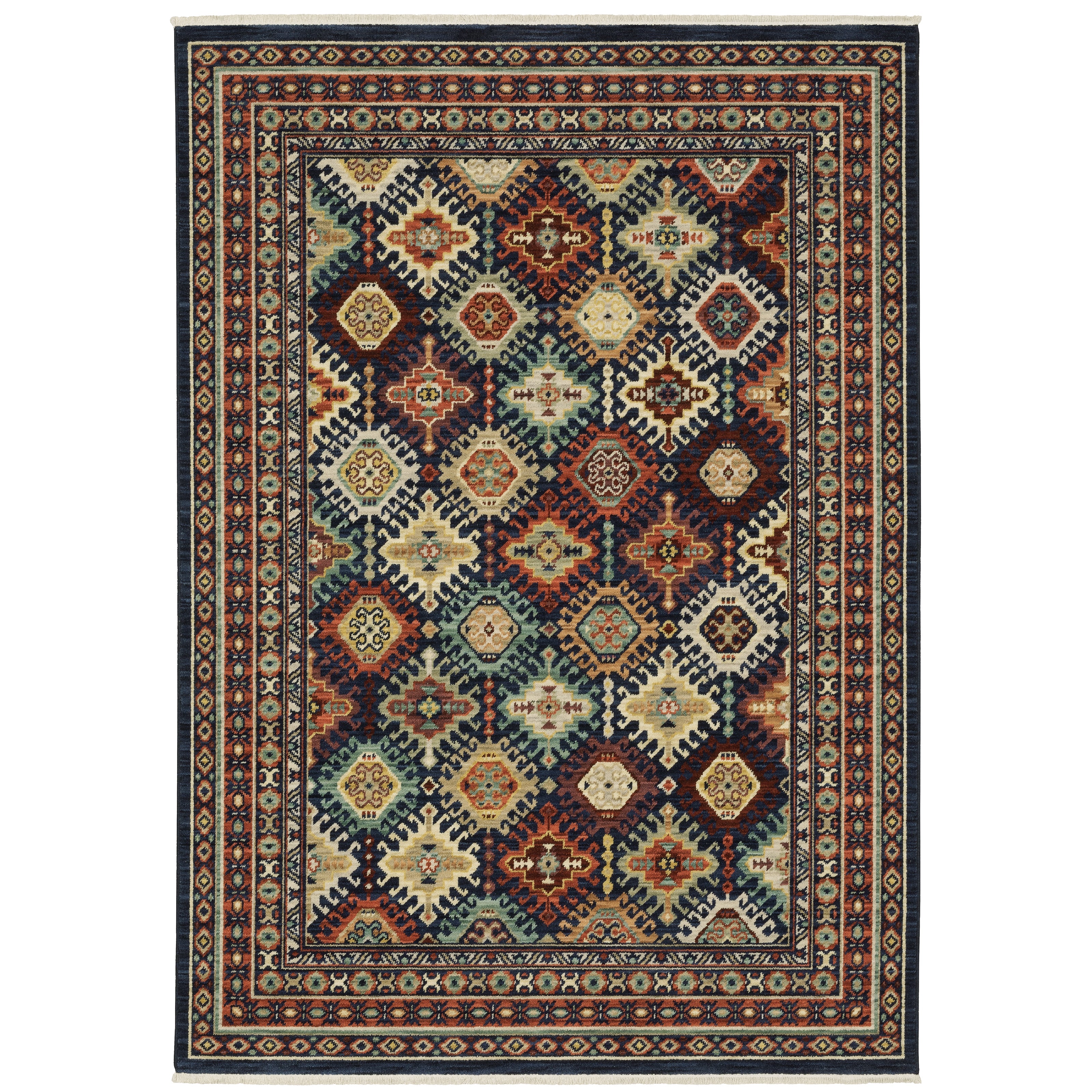 Oriental Weavers Lilihan 3B Navy/Multi Area Rug