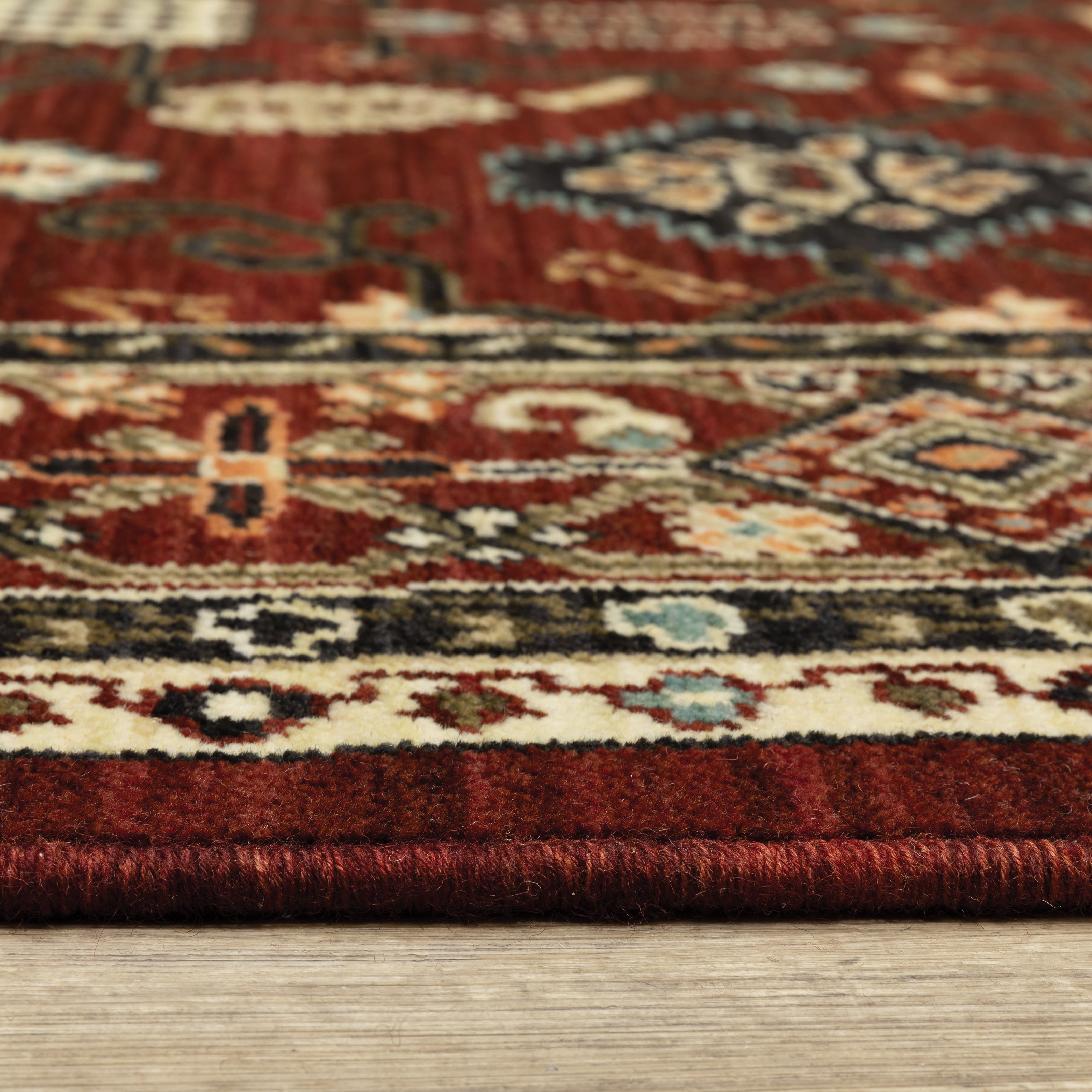 Oriental Weavers Lilihan 43S Red/Black Area Rug