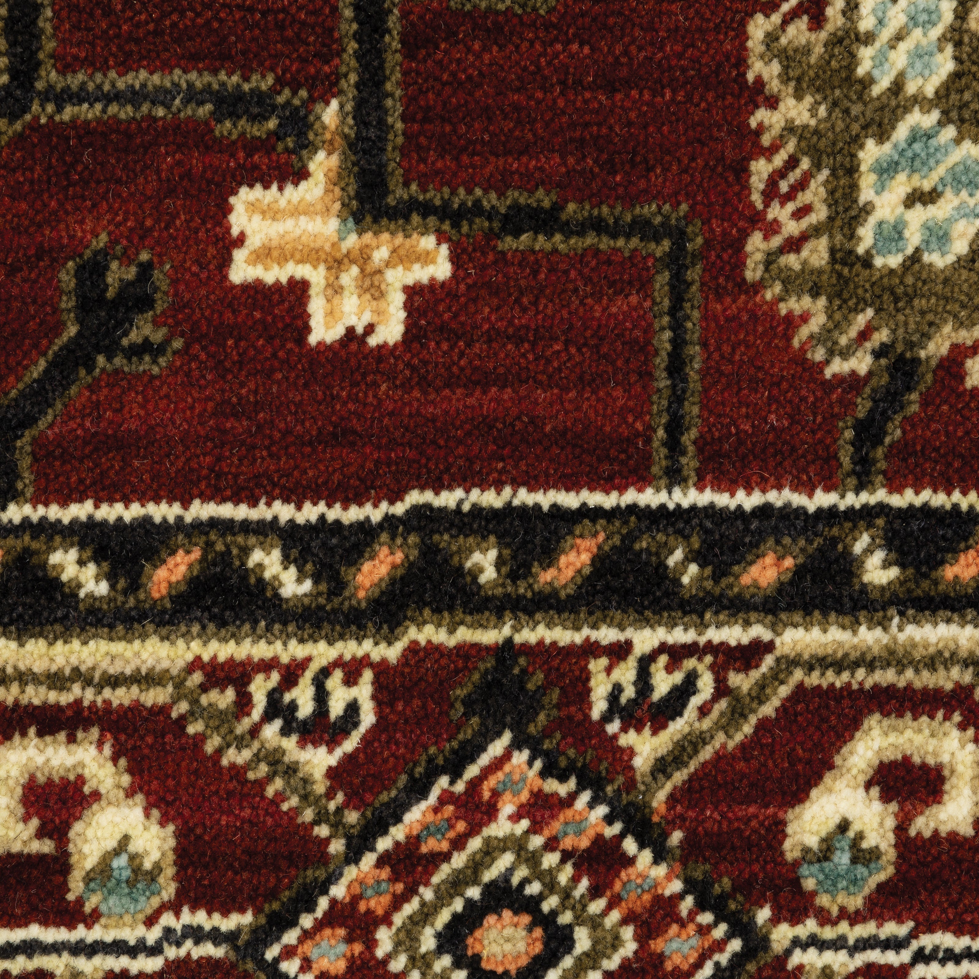 Oriental Weavers Lilihan 43S Red/Black Area Rug