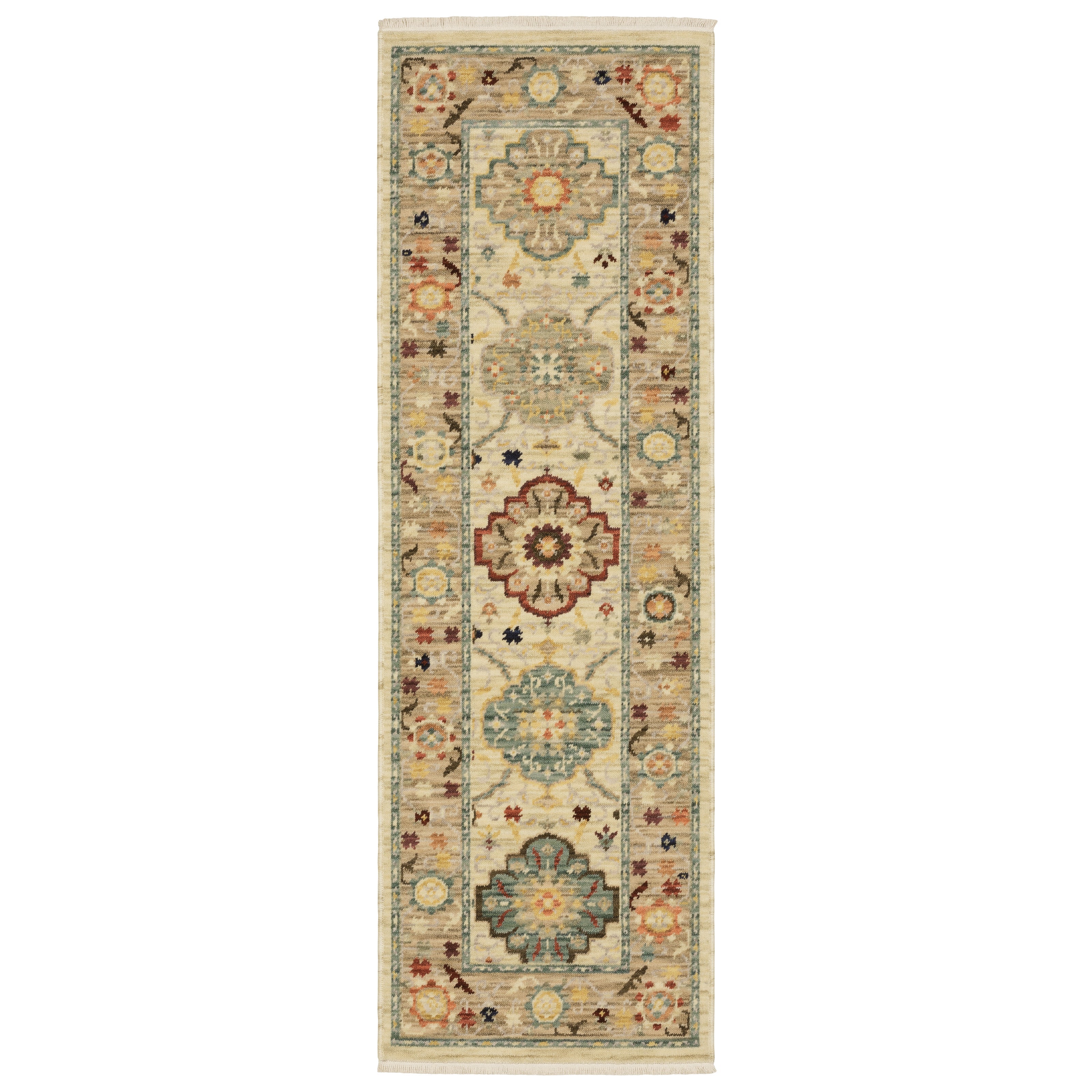 Oriental Weavers Lilihan 4601W Beige/Multi Area Rug