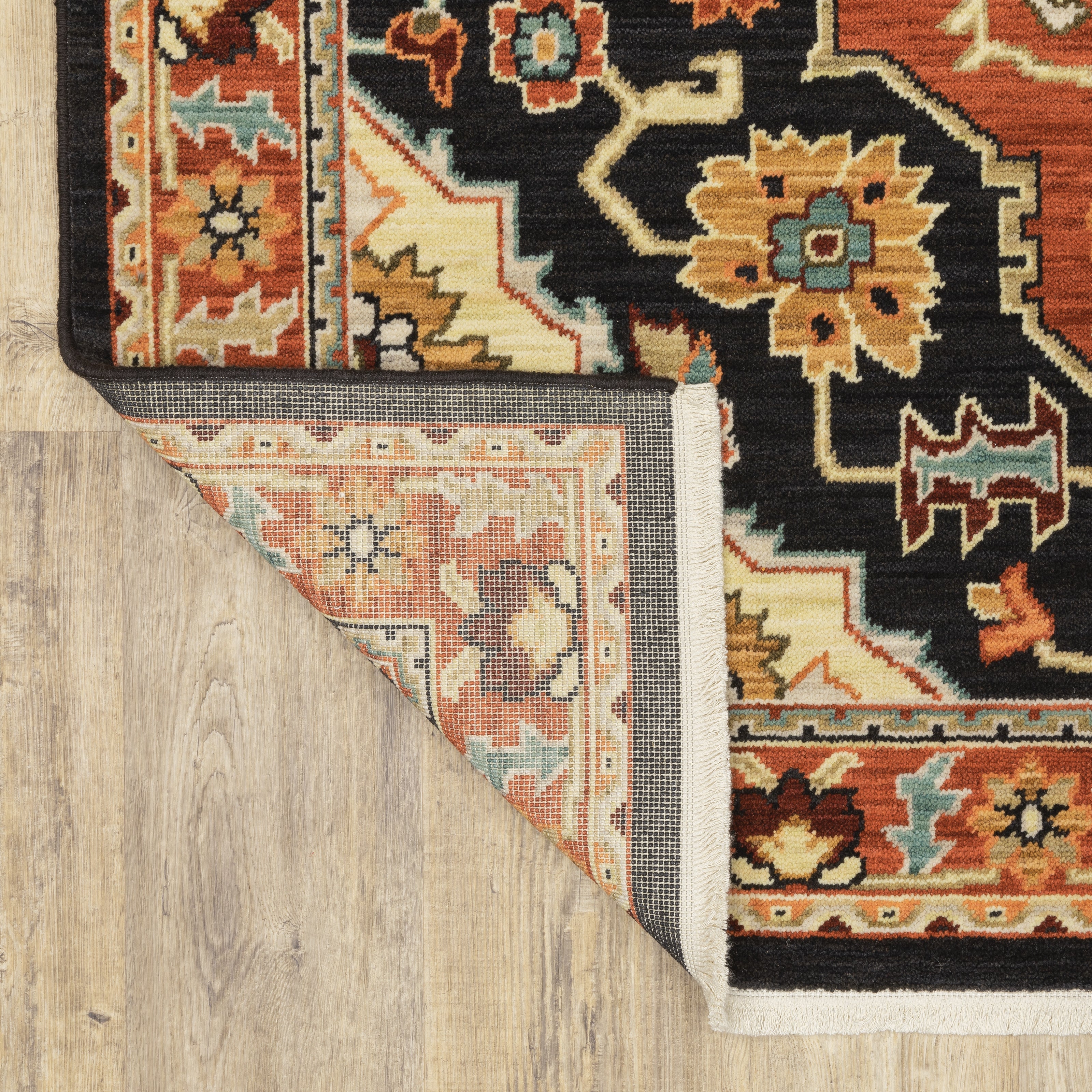 Oriental Weavers Lilihan 4929A Black/Red Area Rug