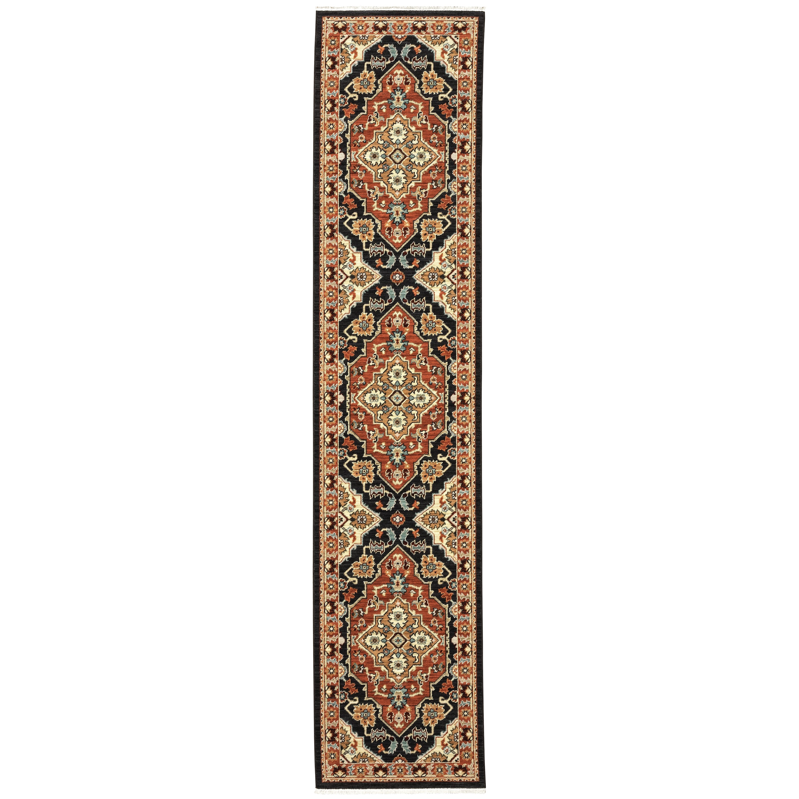 Oriental Weavers Lilihan 4929A Black/Red Area Rug