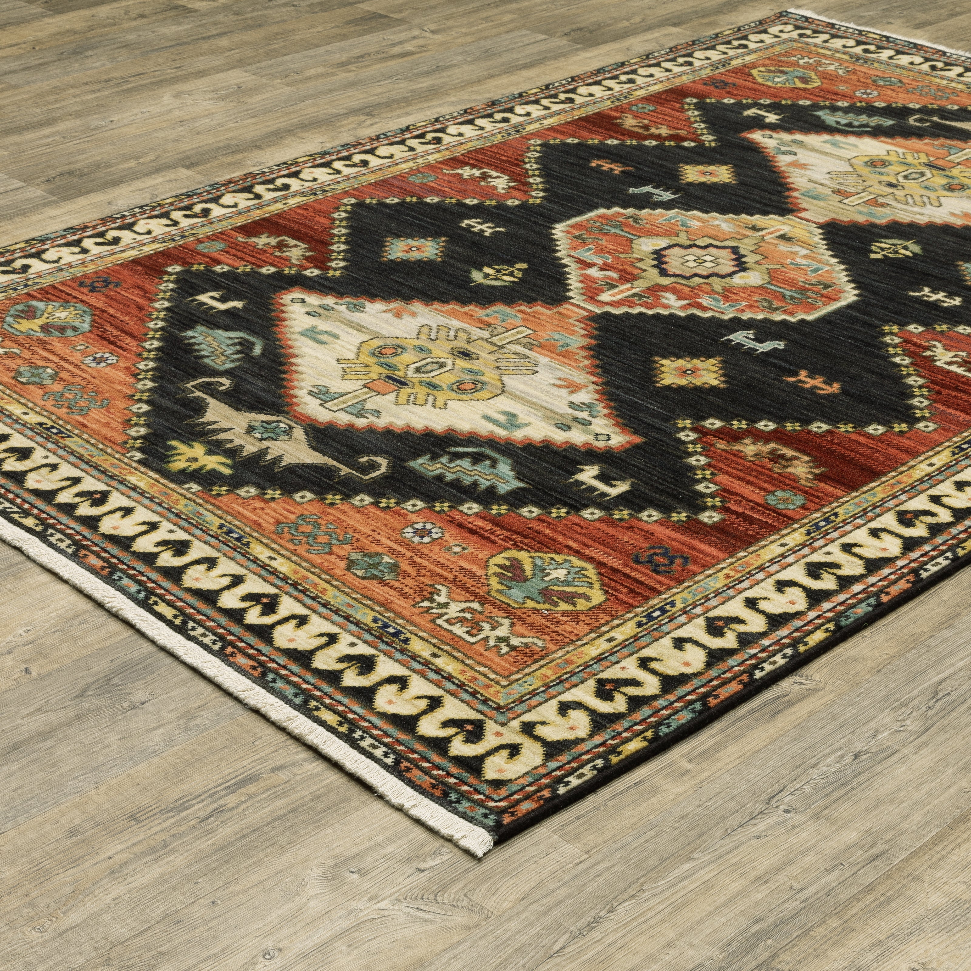 Oriental Weavers Lilihan 51K Navy/Multi Area Rug
