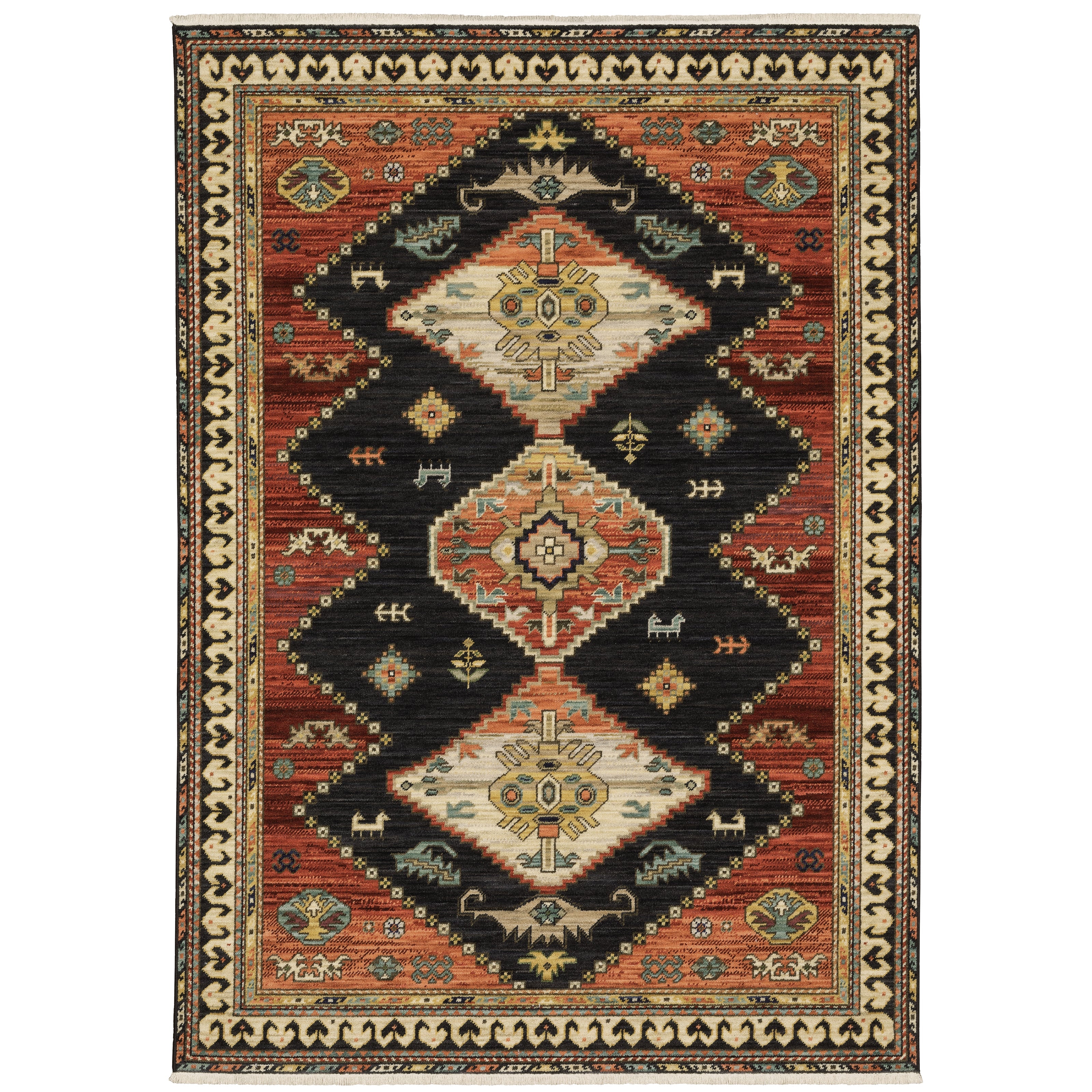 Oriental Weavers Lilihan 51K Navy/Multi Area Rug