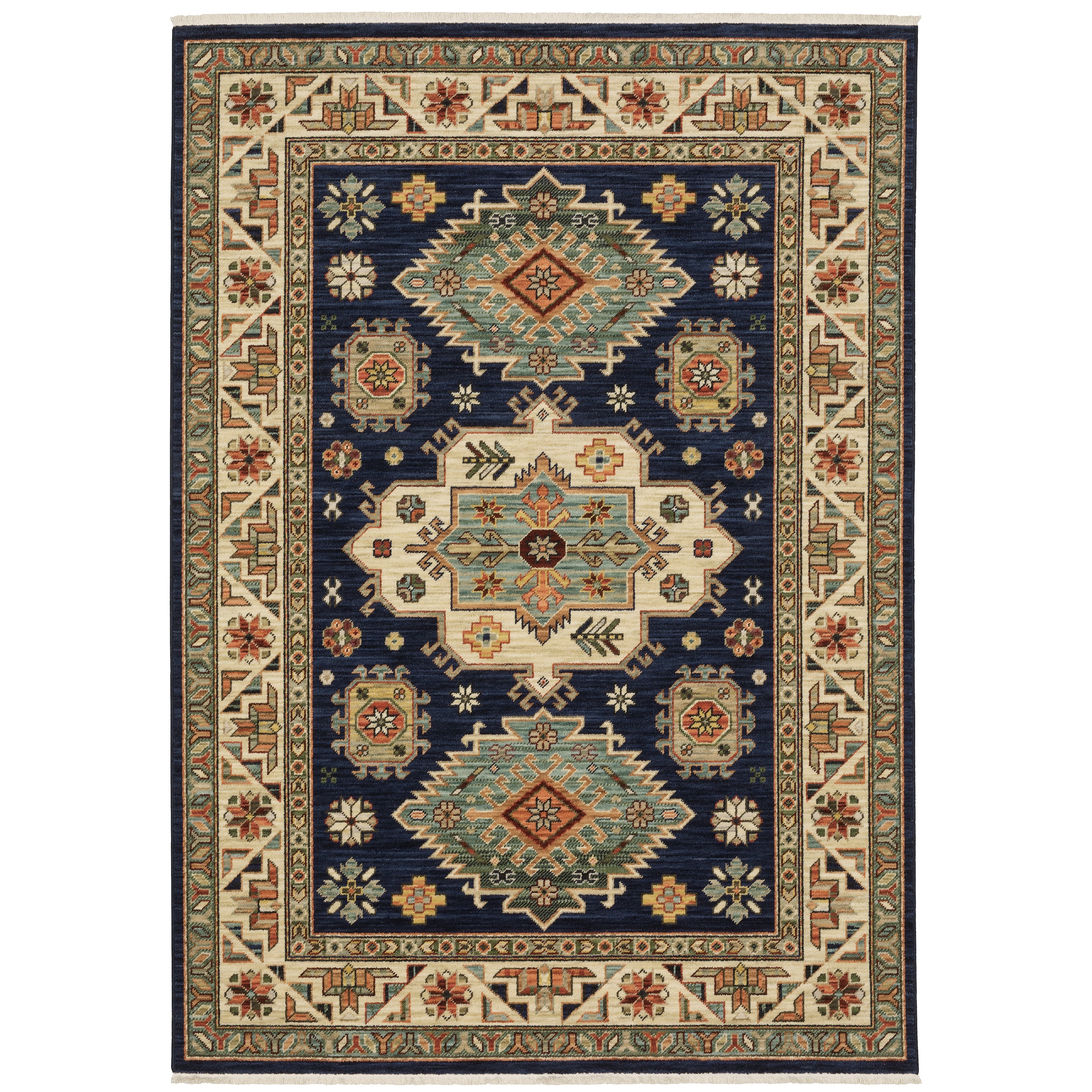 Oriental Weavers Lilihan 532B Navy/Multi Area Rug