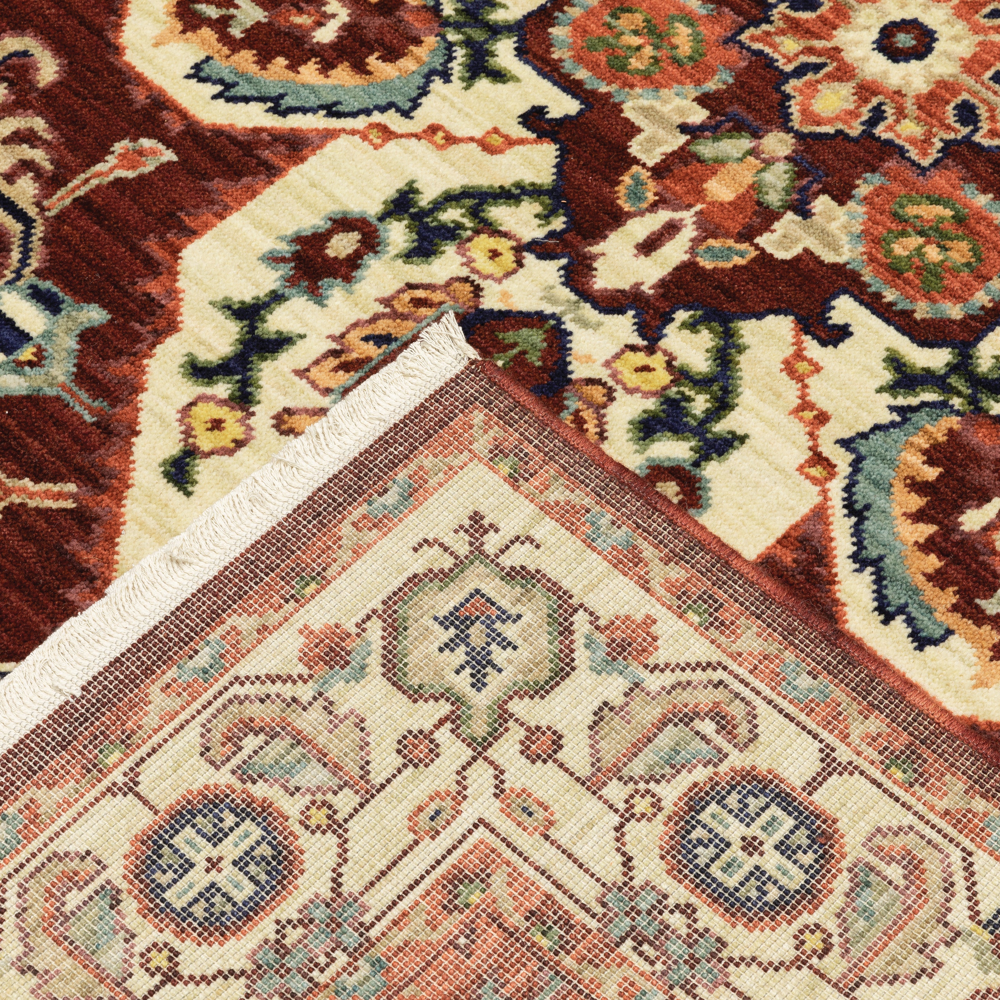 Oriental Weavers Lilihan 5502C Red/Ivory Area Rug