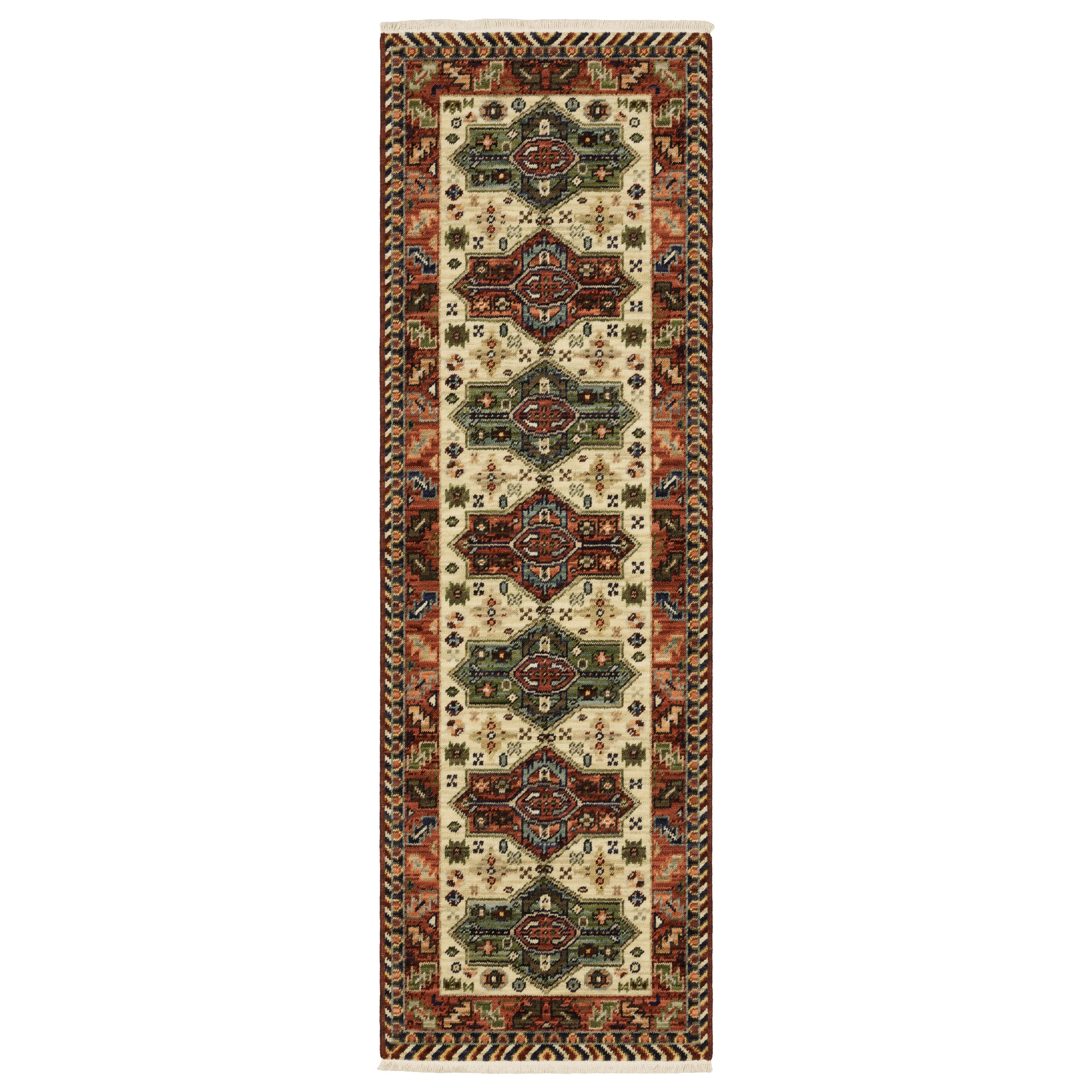 Oriental Weavers Lilihan 8022R Red/Multi Area Rug
