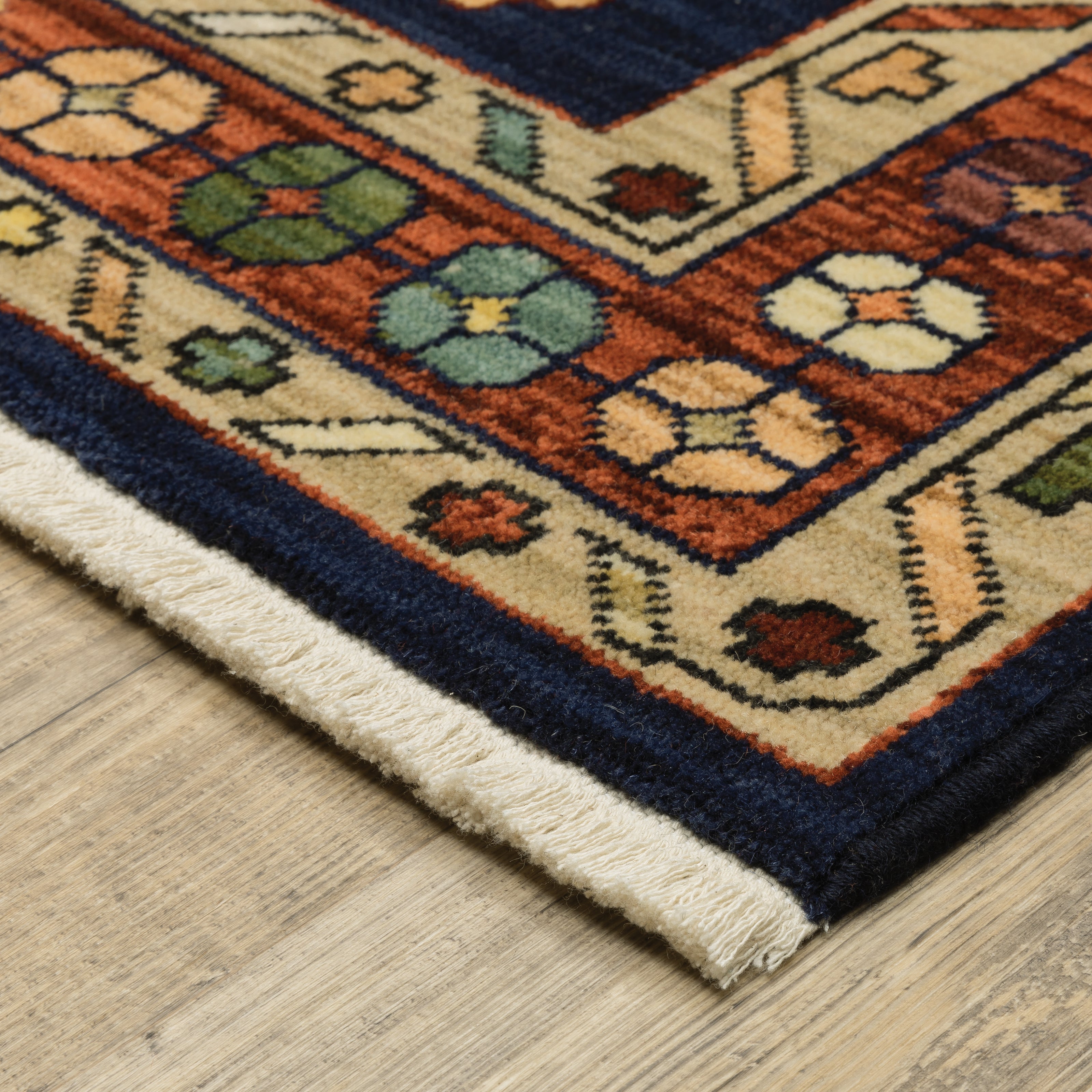 Oriental Weavers Lilihan 90B Blue/Red Area Rug