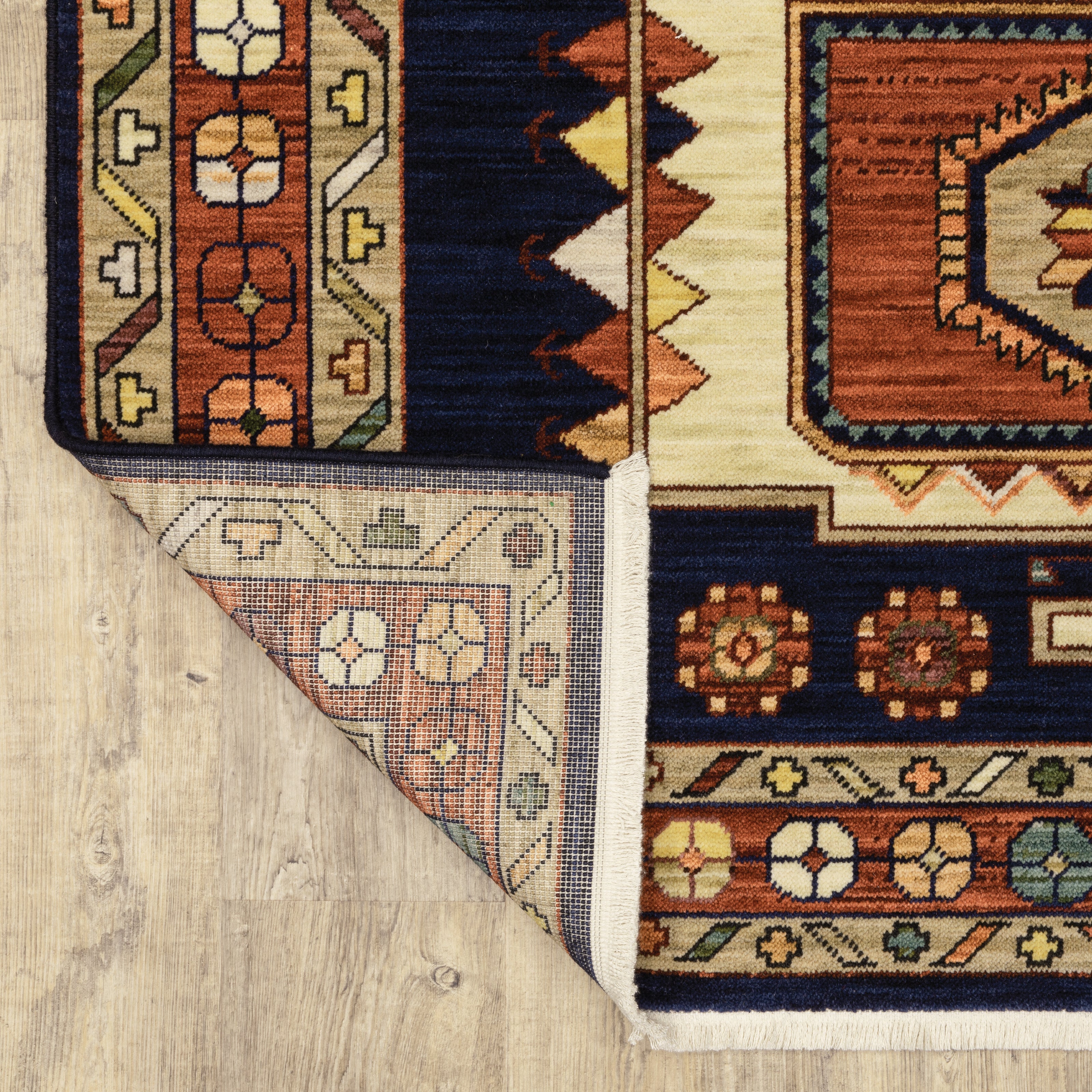 Oriental Weavers Lilihan 90B Blue/Red Area Rug