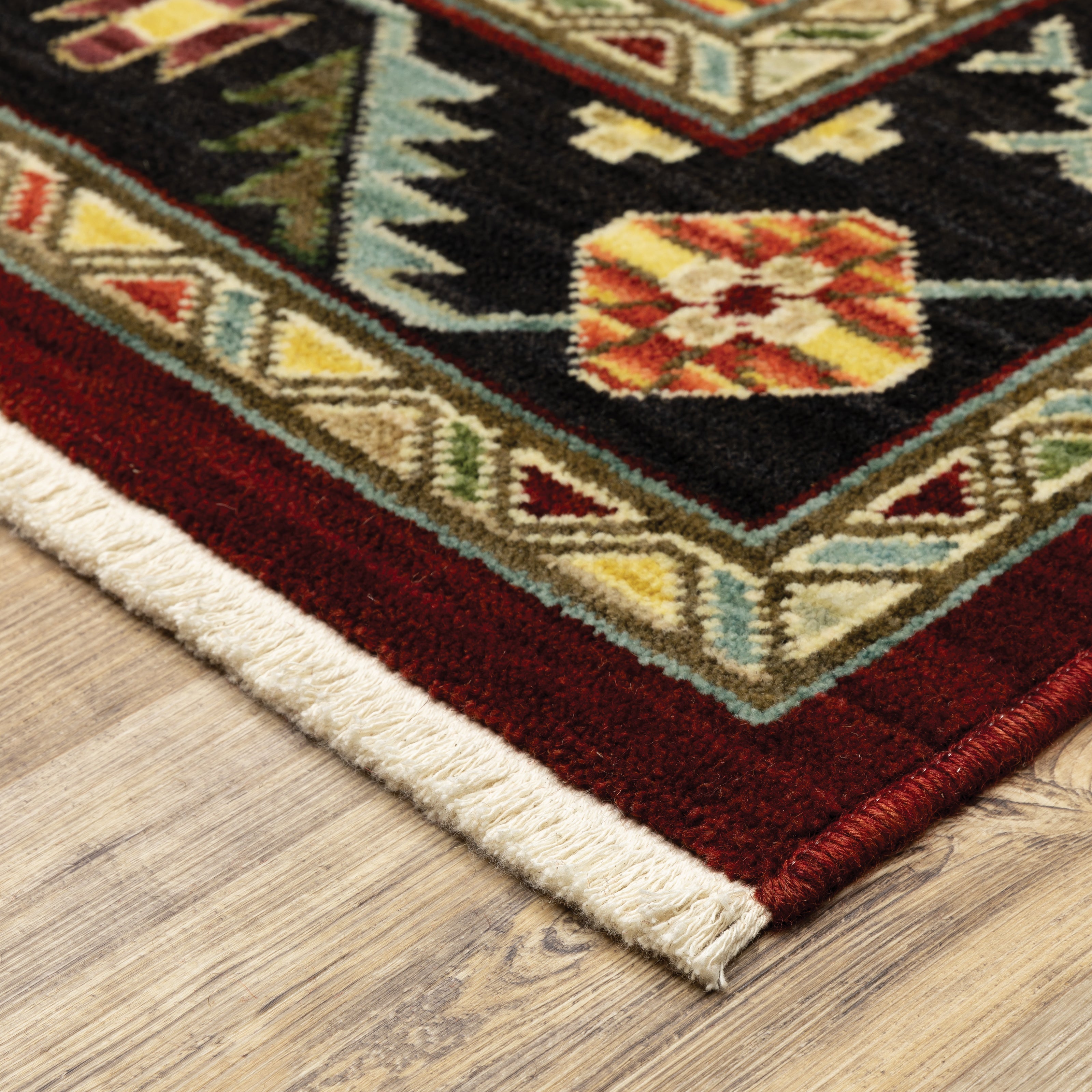 Oriental Weavers Lilihan 92R Red/Black Area Rug